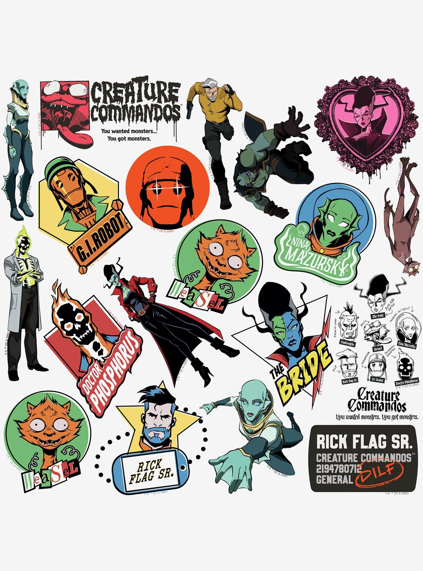 Creature Commandos: Animated Series Miscellaneous 100ct Sticker Pack, , alternate