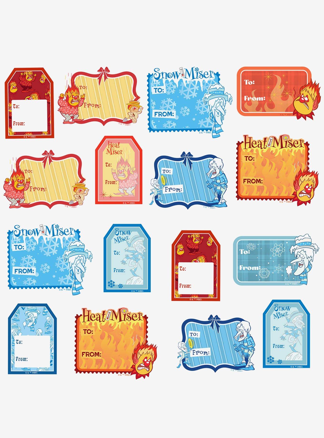 The Year Without A Santa Claus Heat Miser and Snow Miser 100ct Sticker Pack, , alternate