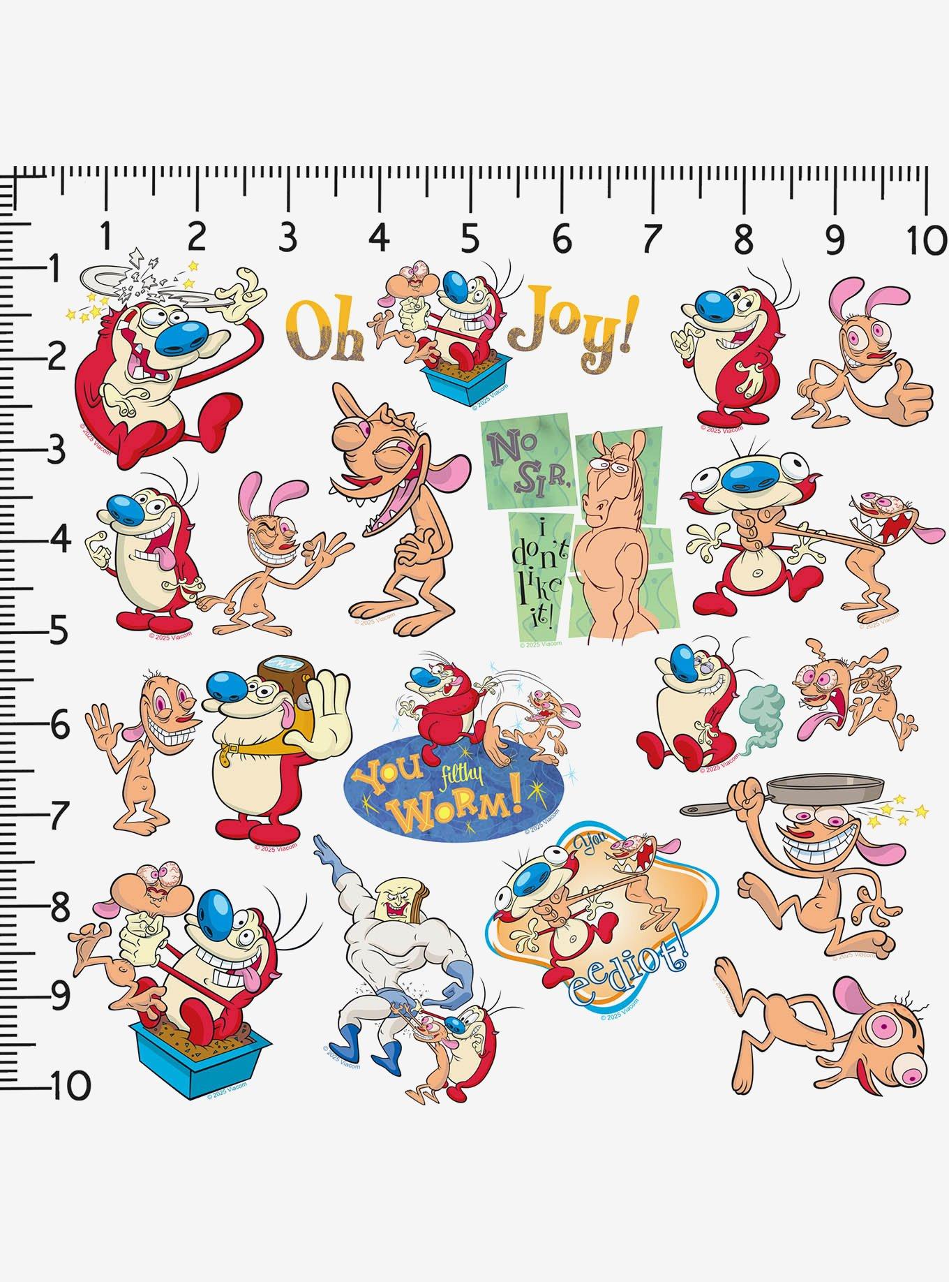 Ren and Stimpy Variety Miscellaneous 100ct Sticker Pack, , alternate