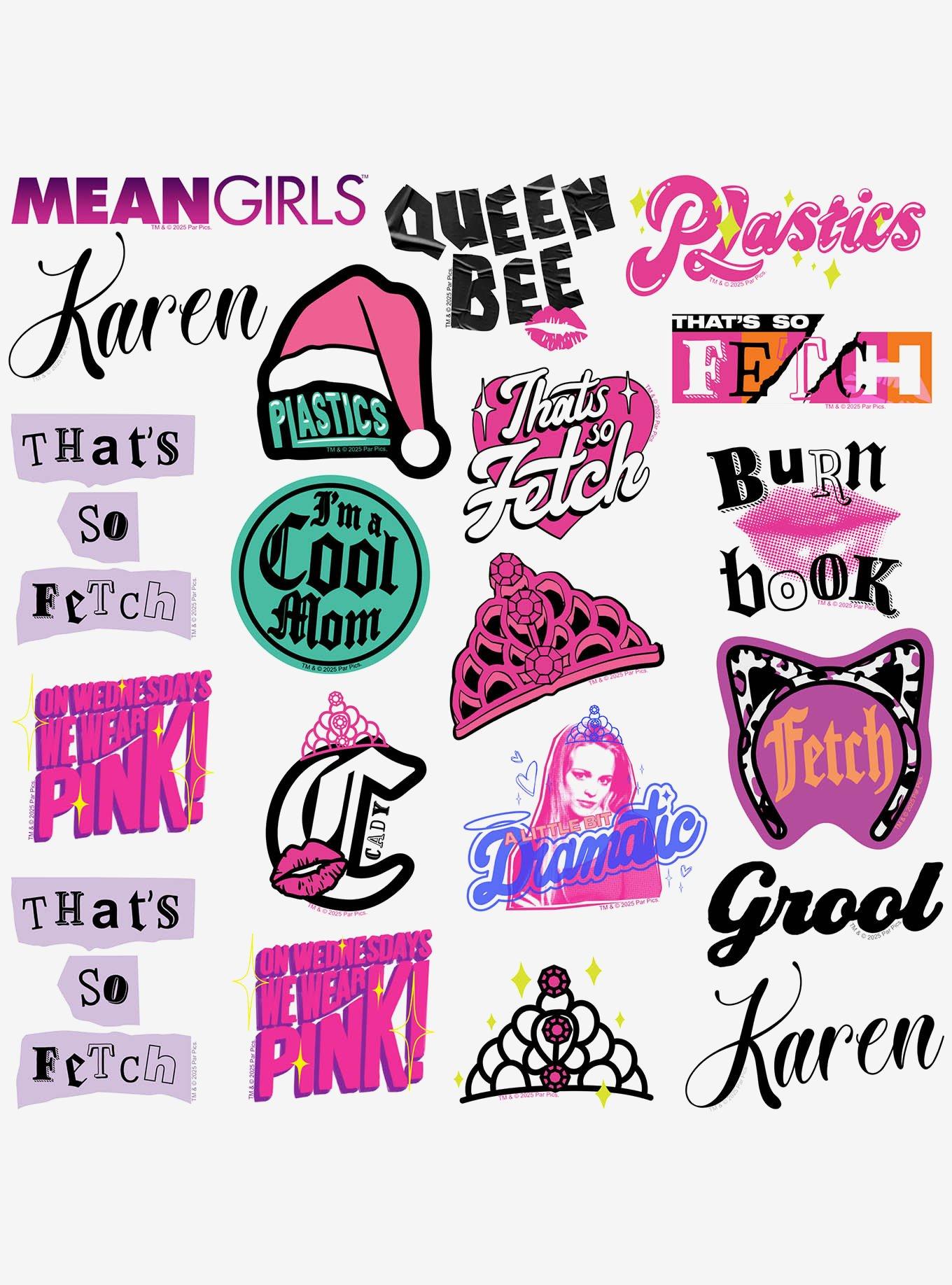 Mean Girls Variety Miscellaneous 100ct Sticker Pack, , alternate