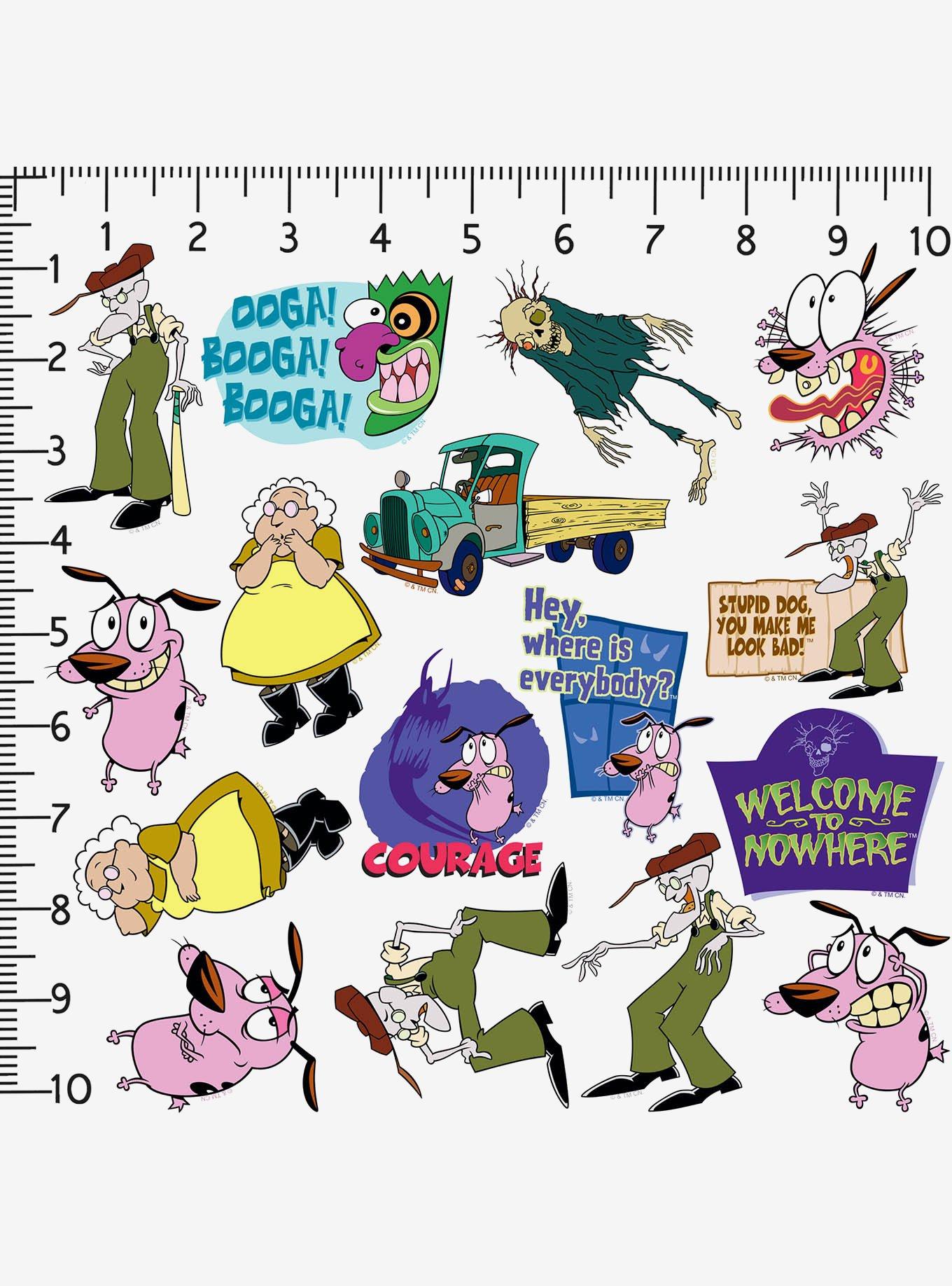 Courage The Cowardly Dog Miscellaneous 100ct Sticker Pack, , alternate