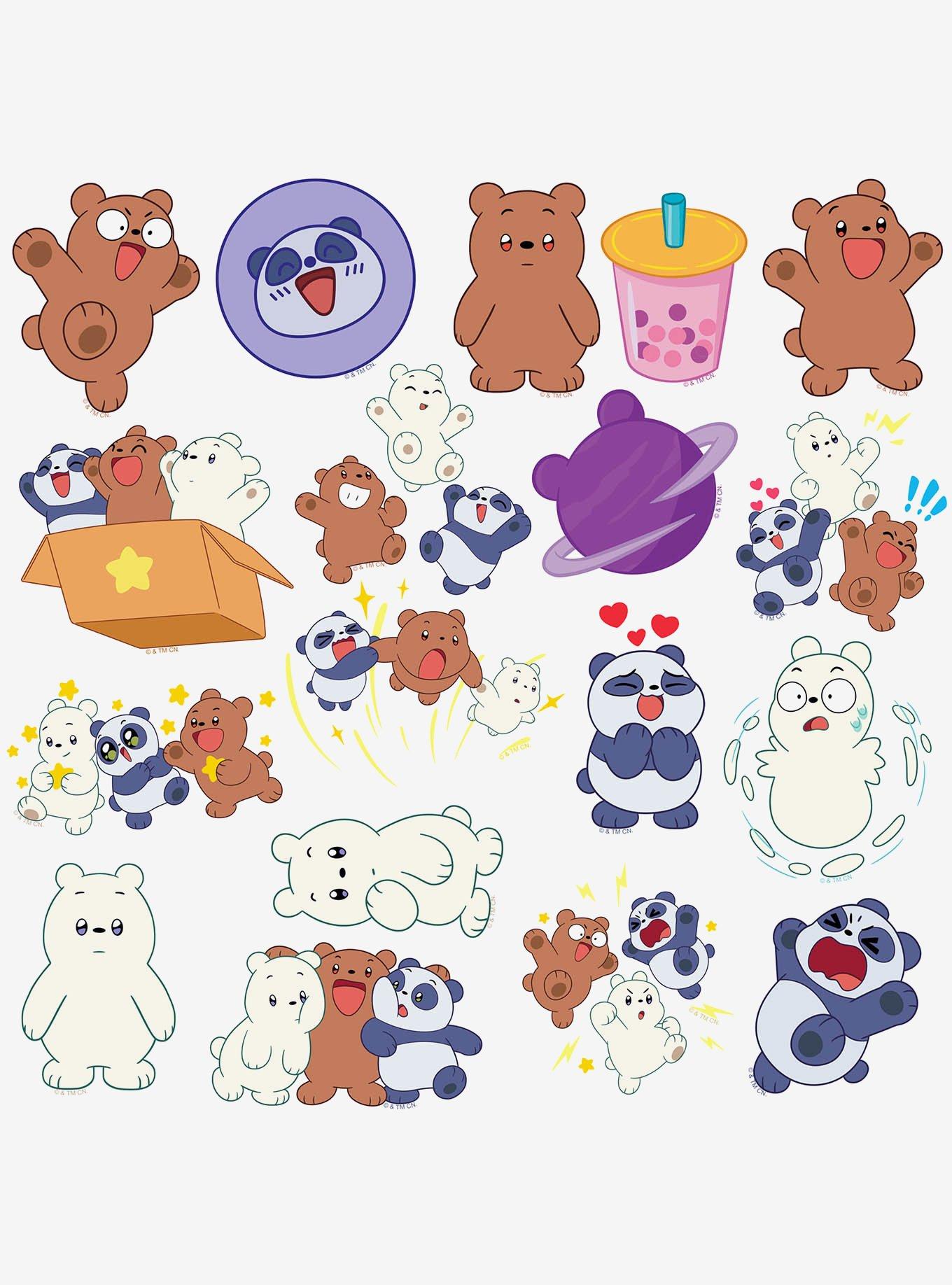 We Bare Bears Miscellaneous 100ct Sticker Pack, , alternate