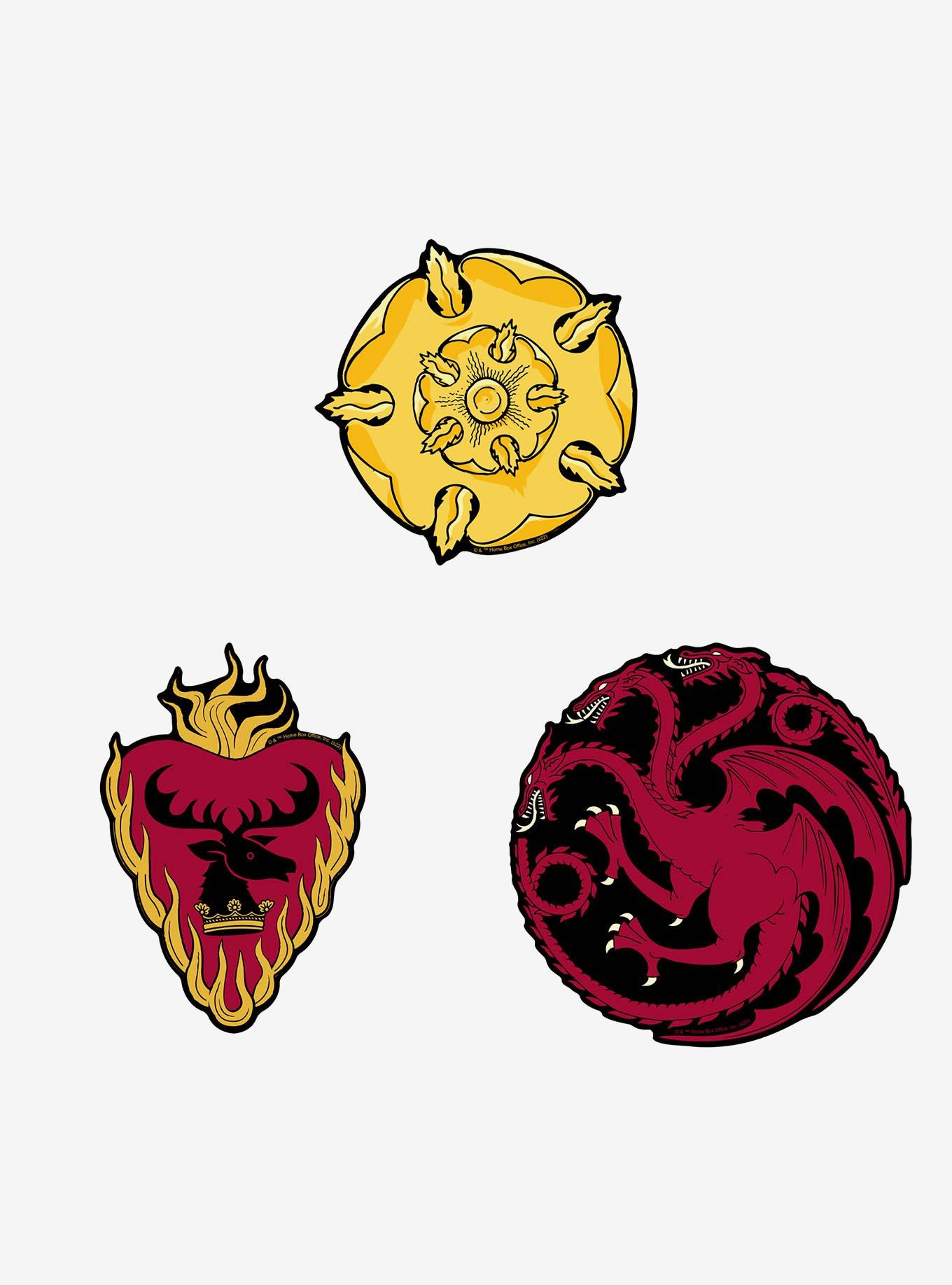 Game of Thrones Large House Miscellaneous 100ct Sticker Pack, , alternate