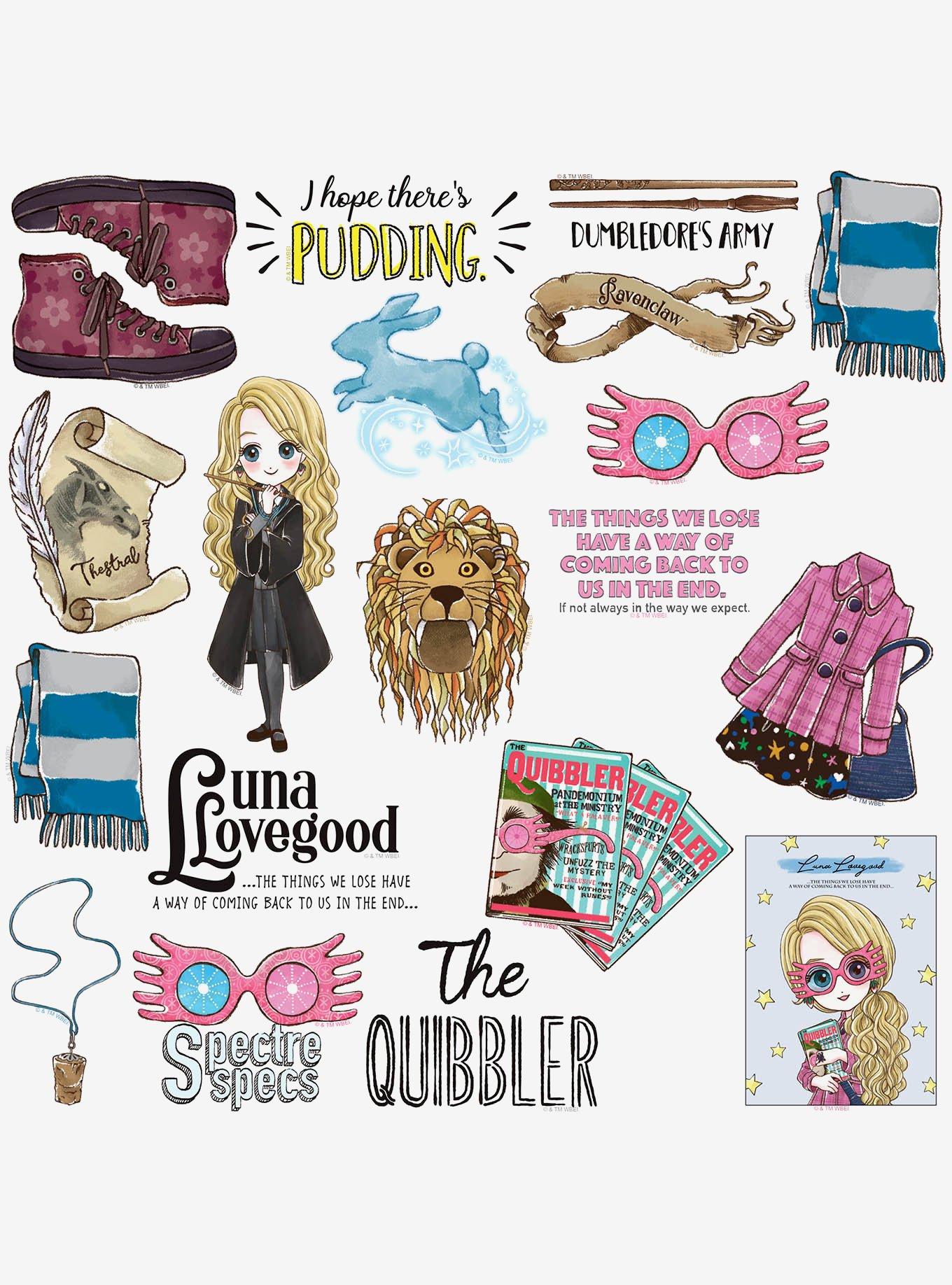 Harry Potter Chibi Luna Lovegood Collection Miscellaneous 100ct Sticker Pack, , alternate