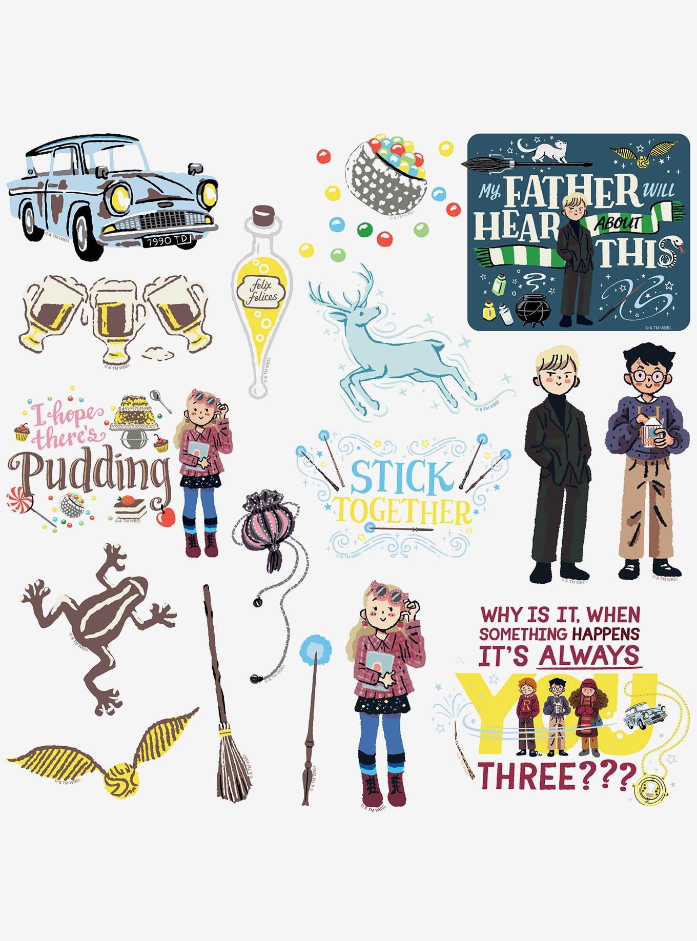 Harry Potter Stick Together Collection Miscellaneous 100ct Sticker Pack, , alternate