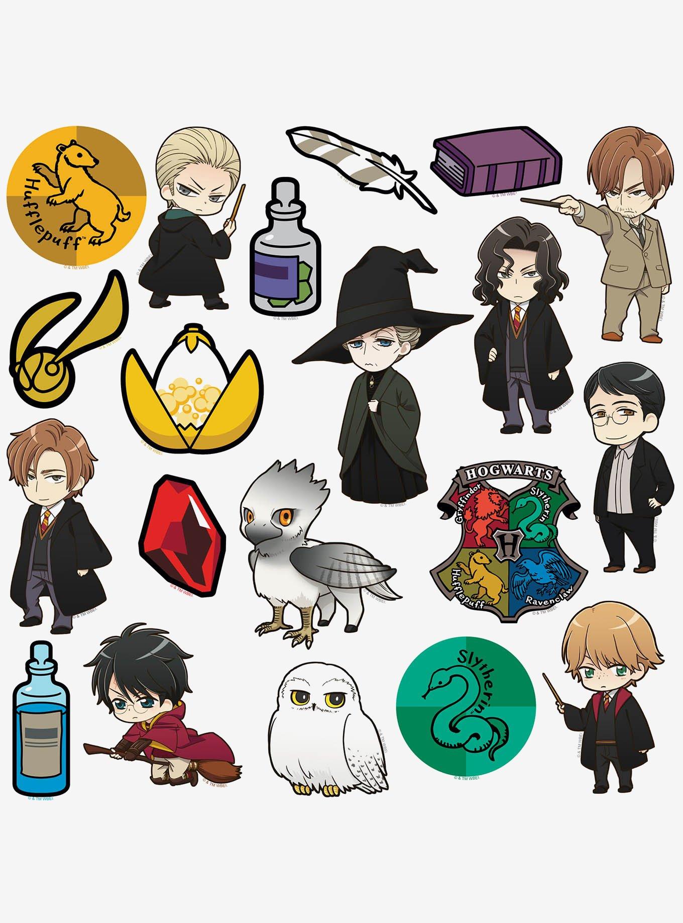 Harry Potter Chibi Anime Collection Miscellaneous 100ct Sticker Pack, , alternate