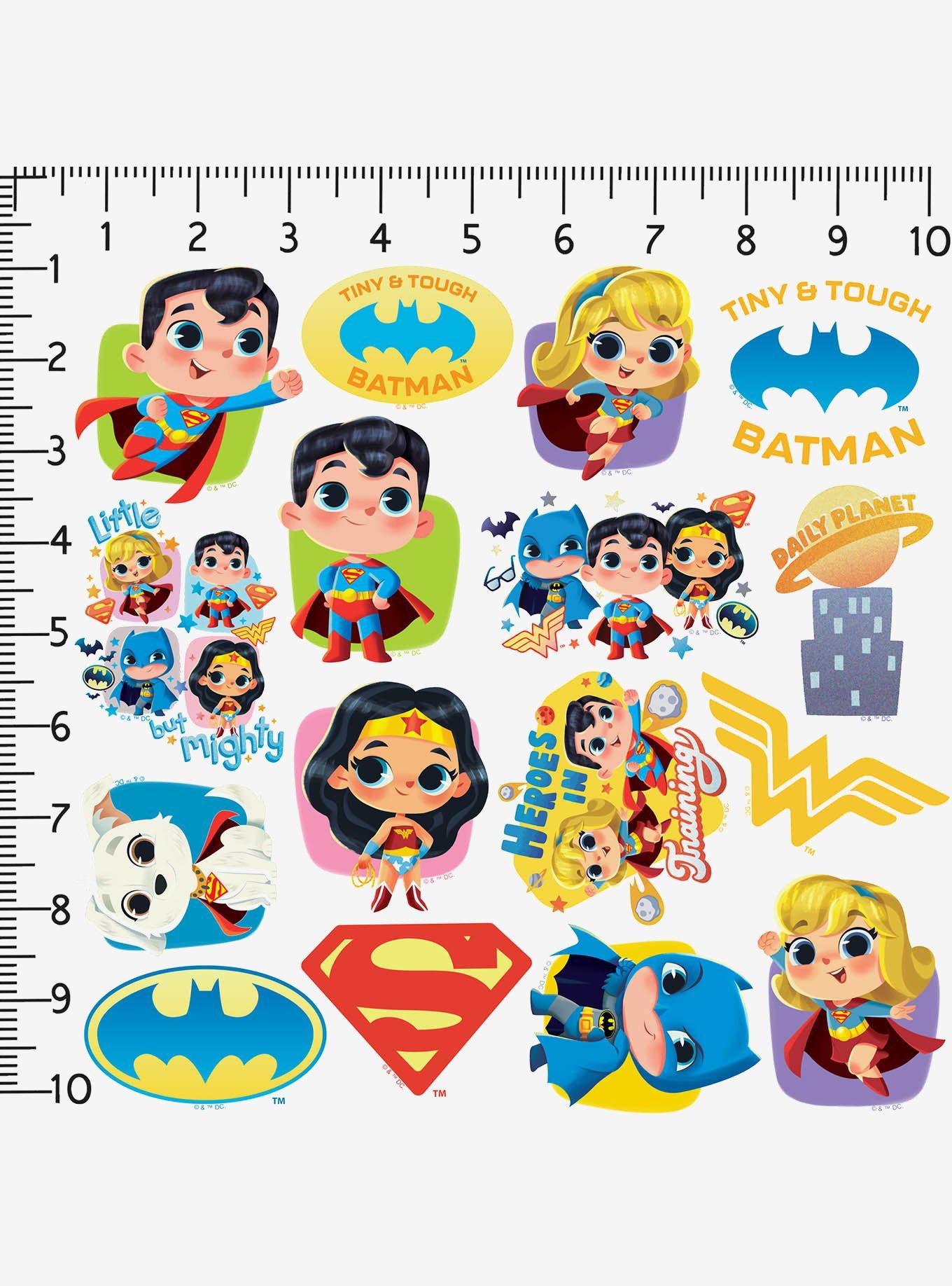 DC Comics Justice League Cuter Than Cute Miscellaneous 100ct Sticker Pack, , alternate