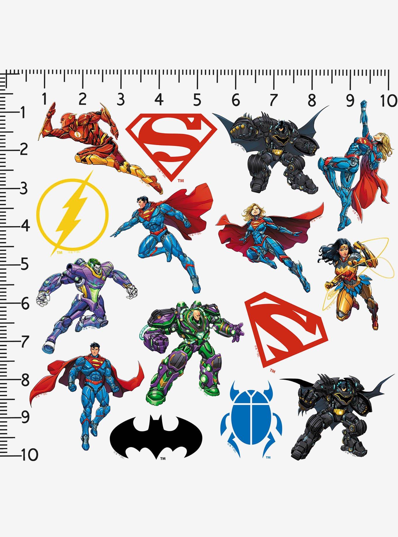 DC Comics Justice League Metal Force Miscellaneous 100ct Sticker Pack, , alternate