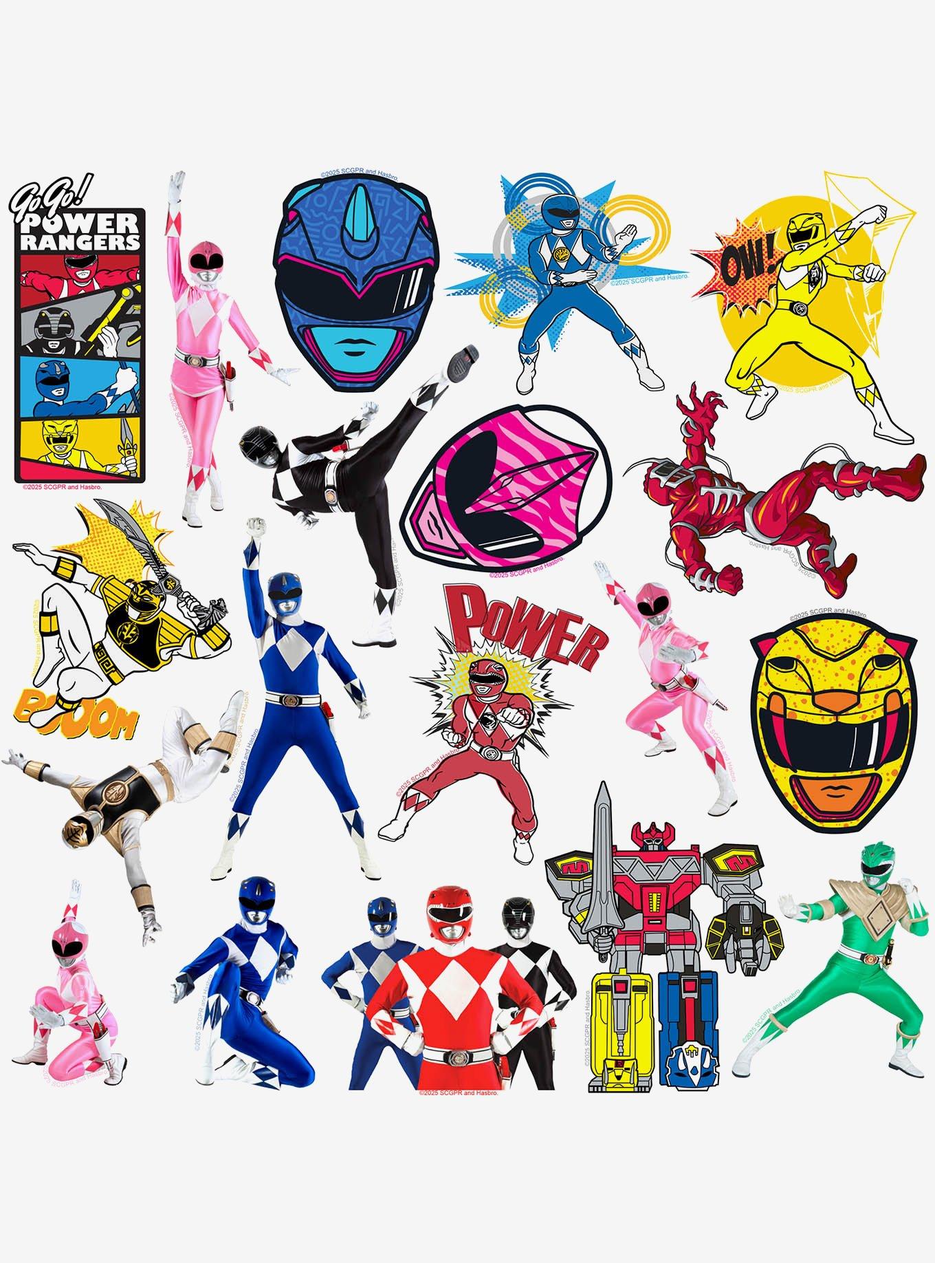 Mighty Morphin Power Rangers Variety Miscellaneous 100ct Sticker Pack, , alternate
