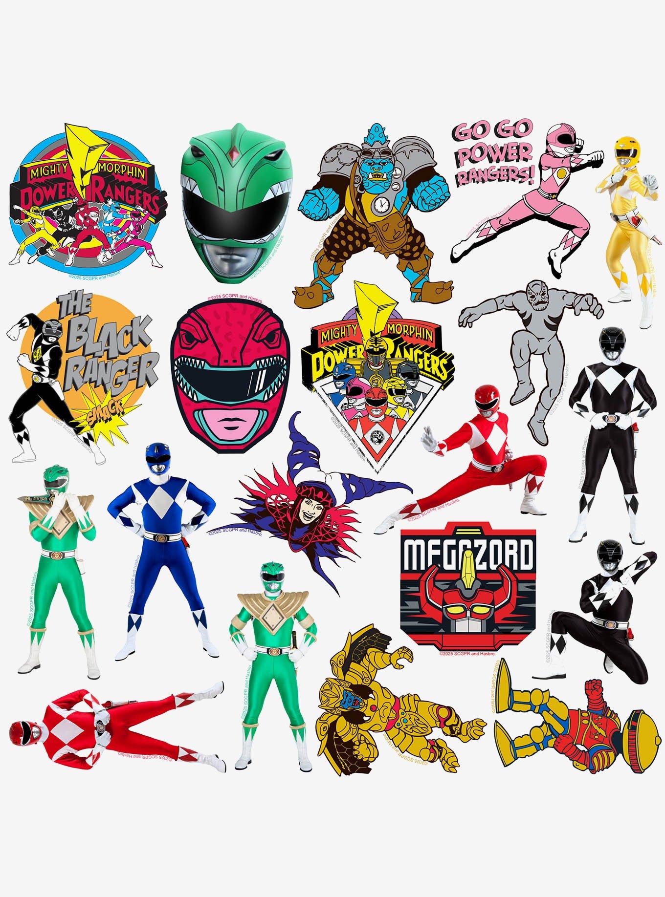 Mighty Morphin Power Rangers Variety Miscellaneous 100ct Sticker Pack, , alternate