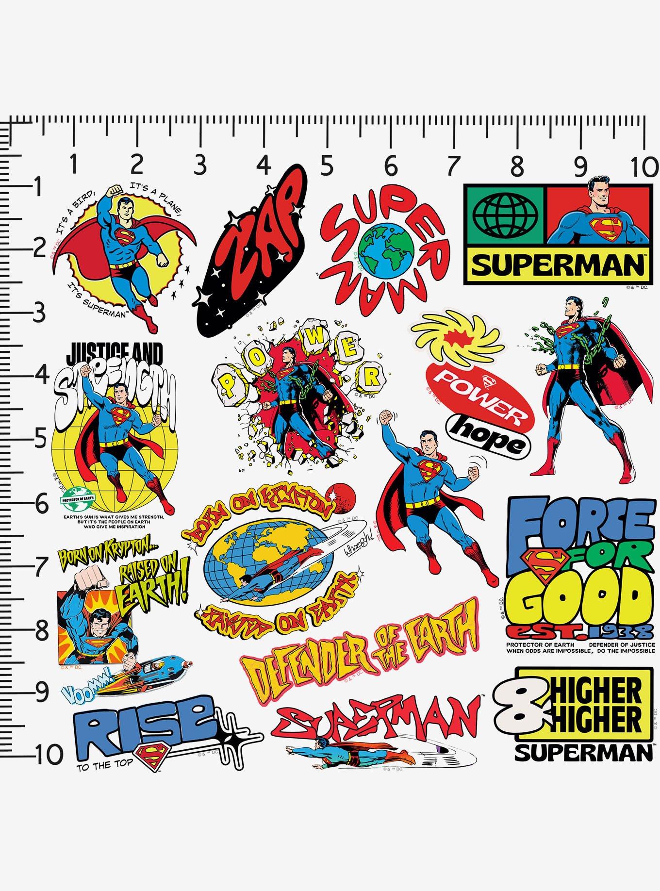 DC Comics Superman Retro Lifted Miscellaneous 100ct Sticker Pack, , alternate