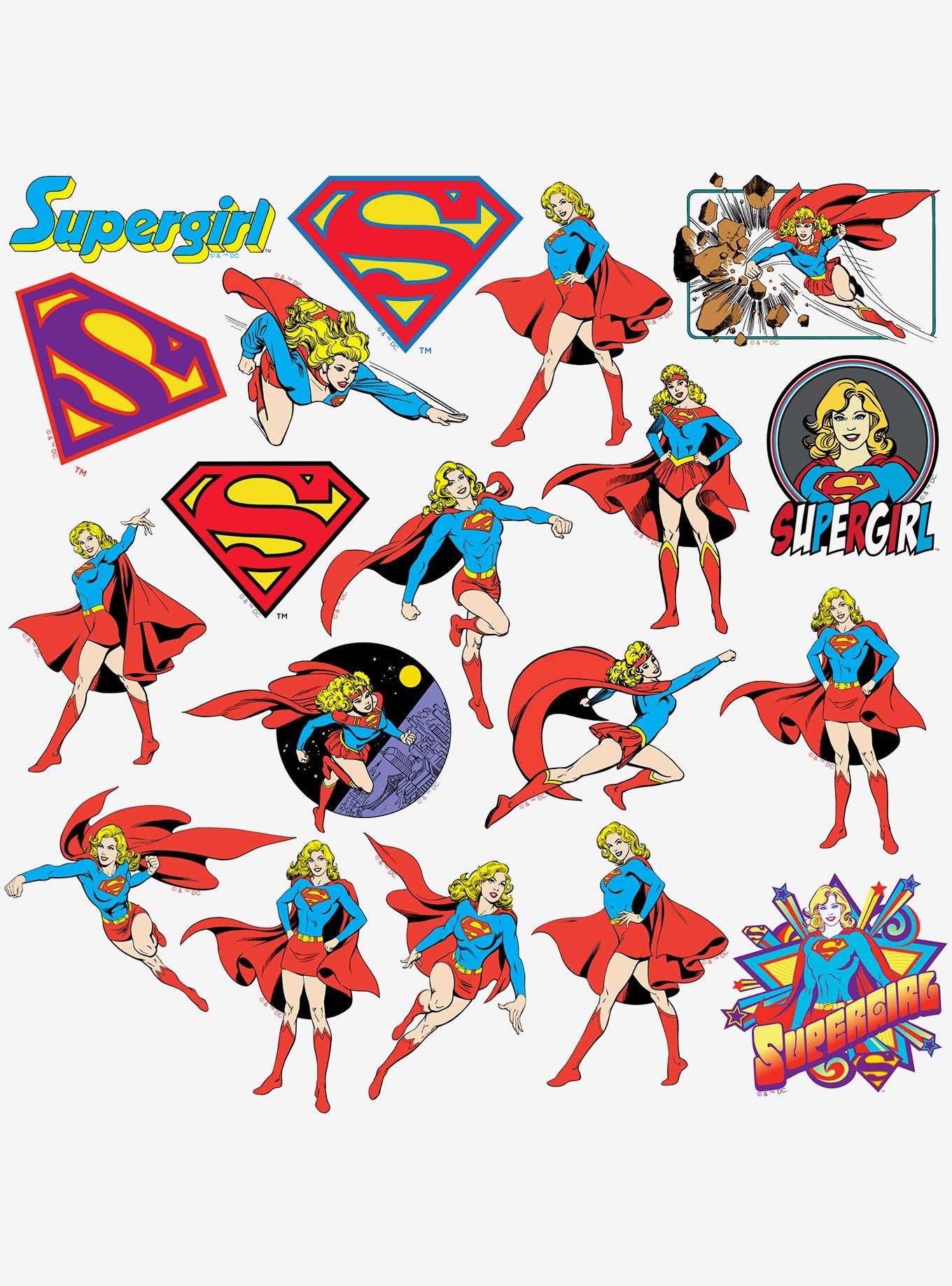 DC Comics Superman Supergirl Retro Miscellaneous 100ct Sticker Pack, , alternate