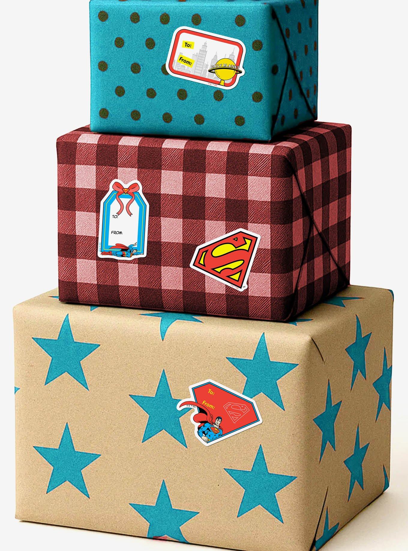 DC Comics Superman Christmas Labels Miscellaneous 100ct Sticker Pack, , hi-res