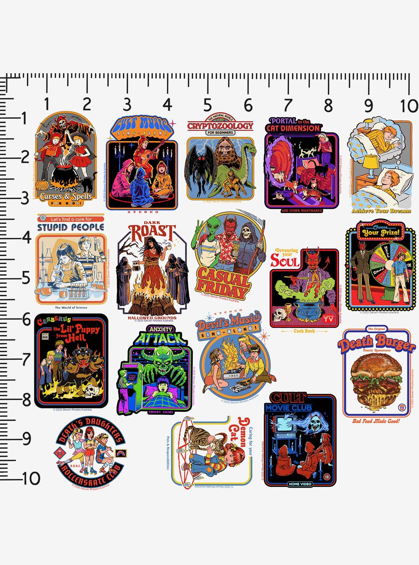 Steven Rhodes Dark Humor Miscellaneous 100ct Sticker Pack, , alternate