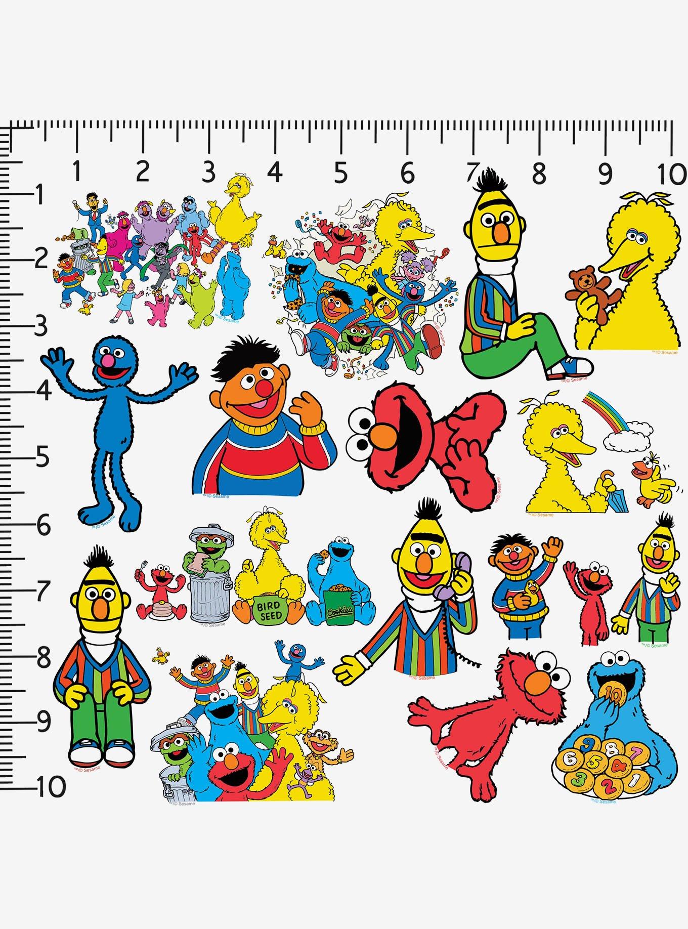 Sesame Street Vintage 1969 Miscellaneous 100ct Sticker Pack, , alternate