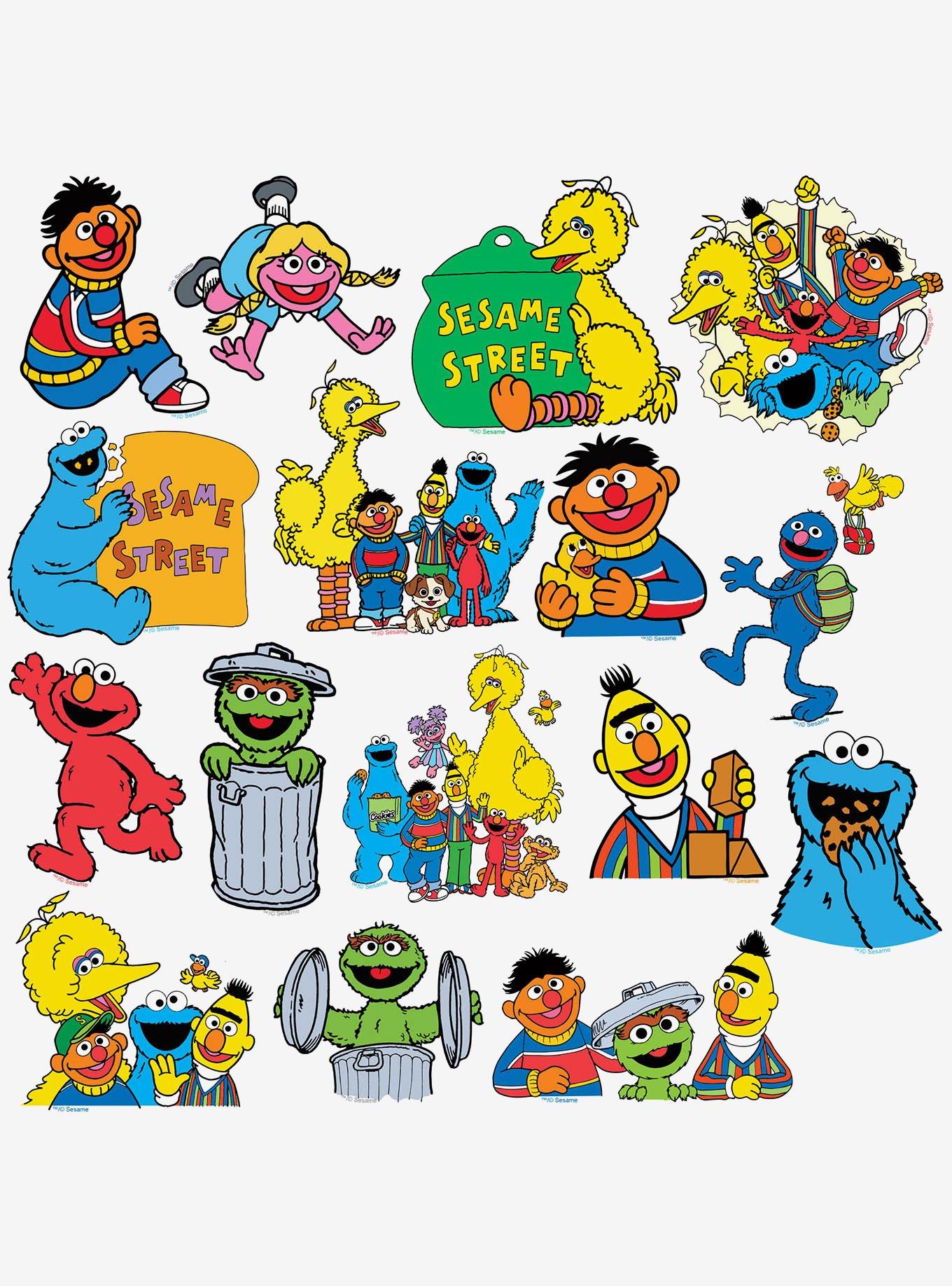 Sesame Street Vintage 1969 Miscellaneous 100ct Sticker Pack, , alternate