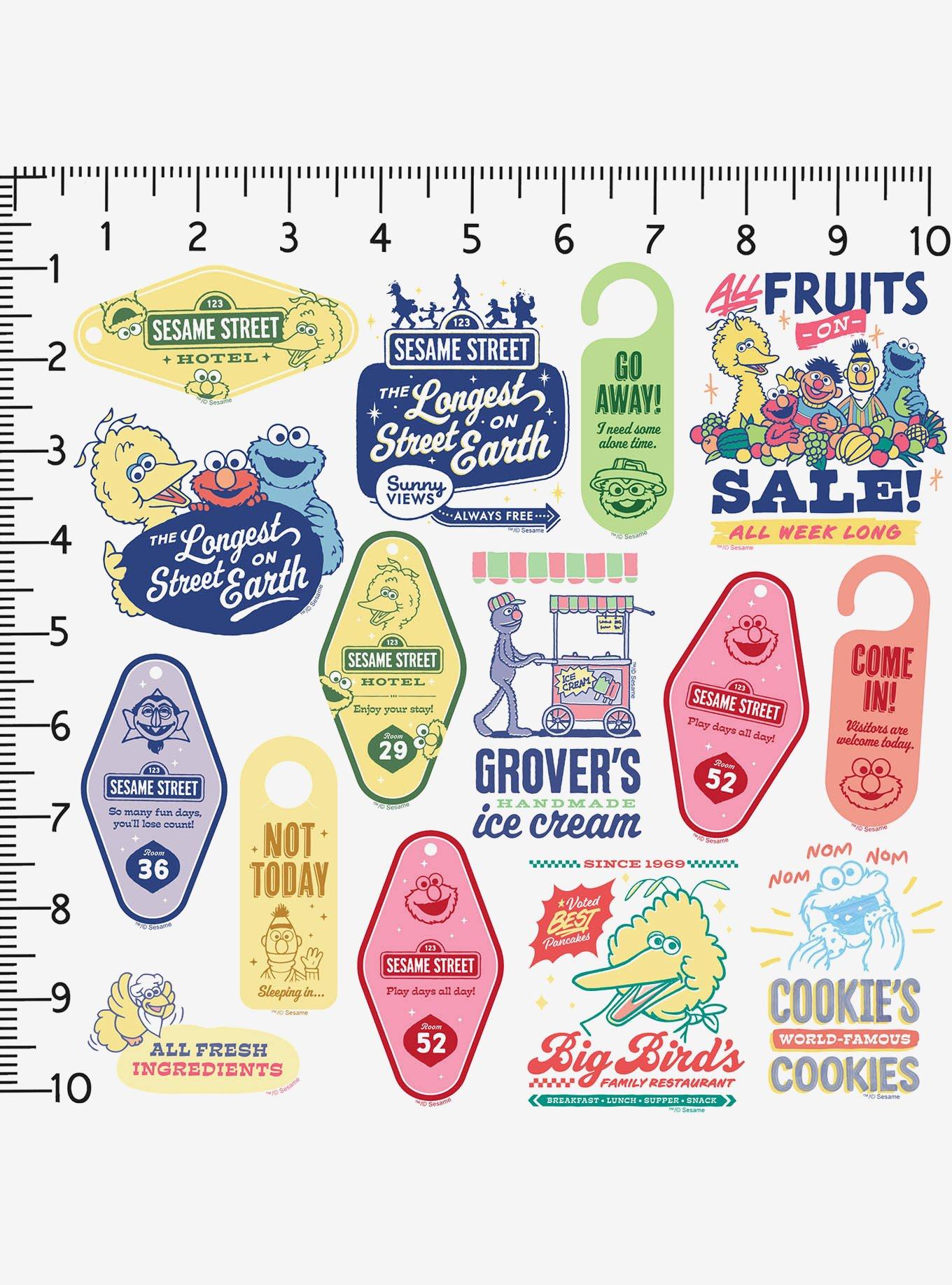 Sesame Street Vintage Signage Miscellaneous 100ct Sticker Pack, , alternate