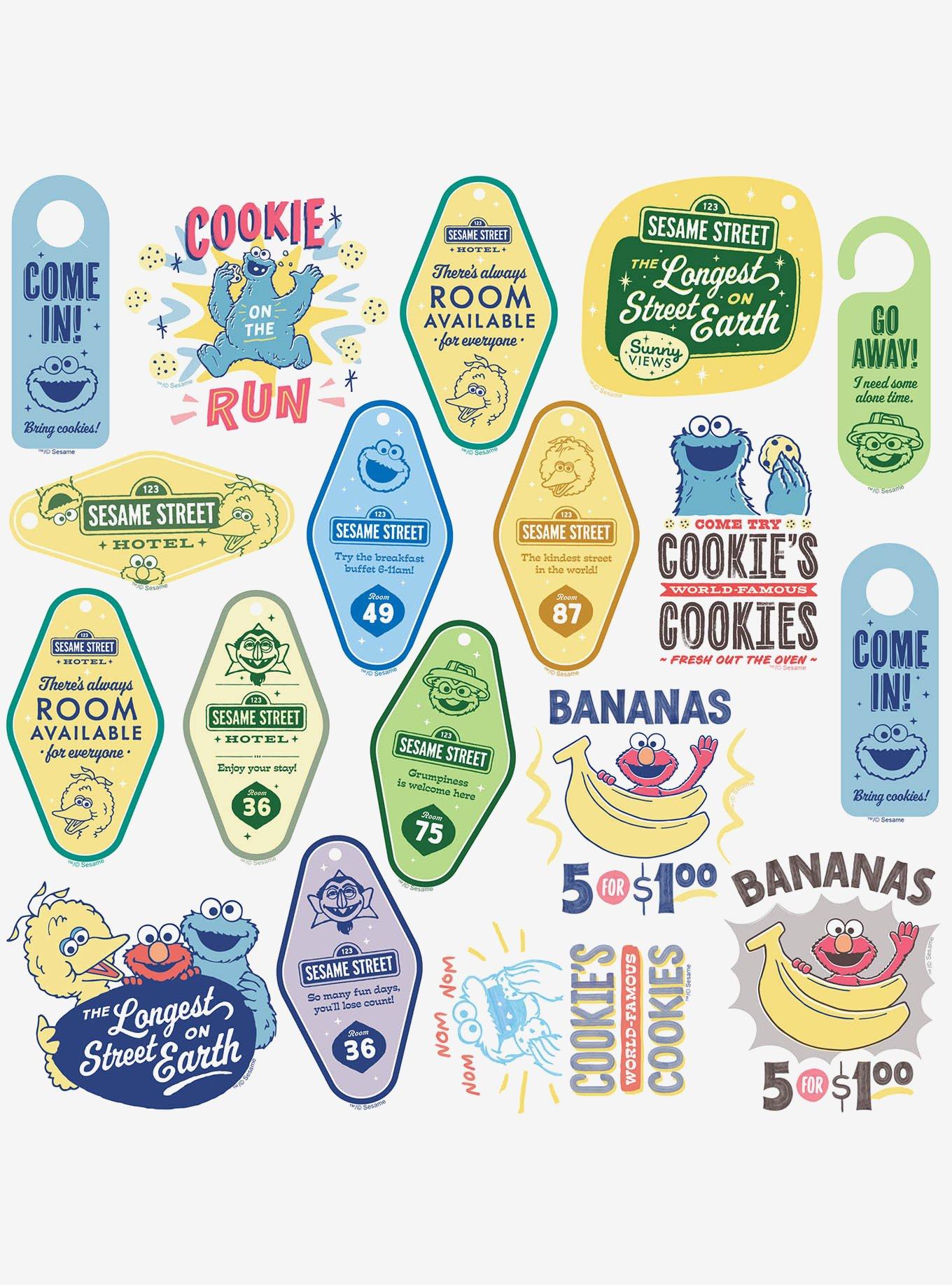 Sesame Street Vintage Signage Miscellaneous 100ct Sticker Pack, , alternate