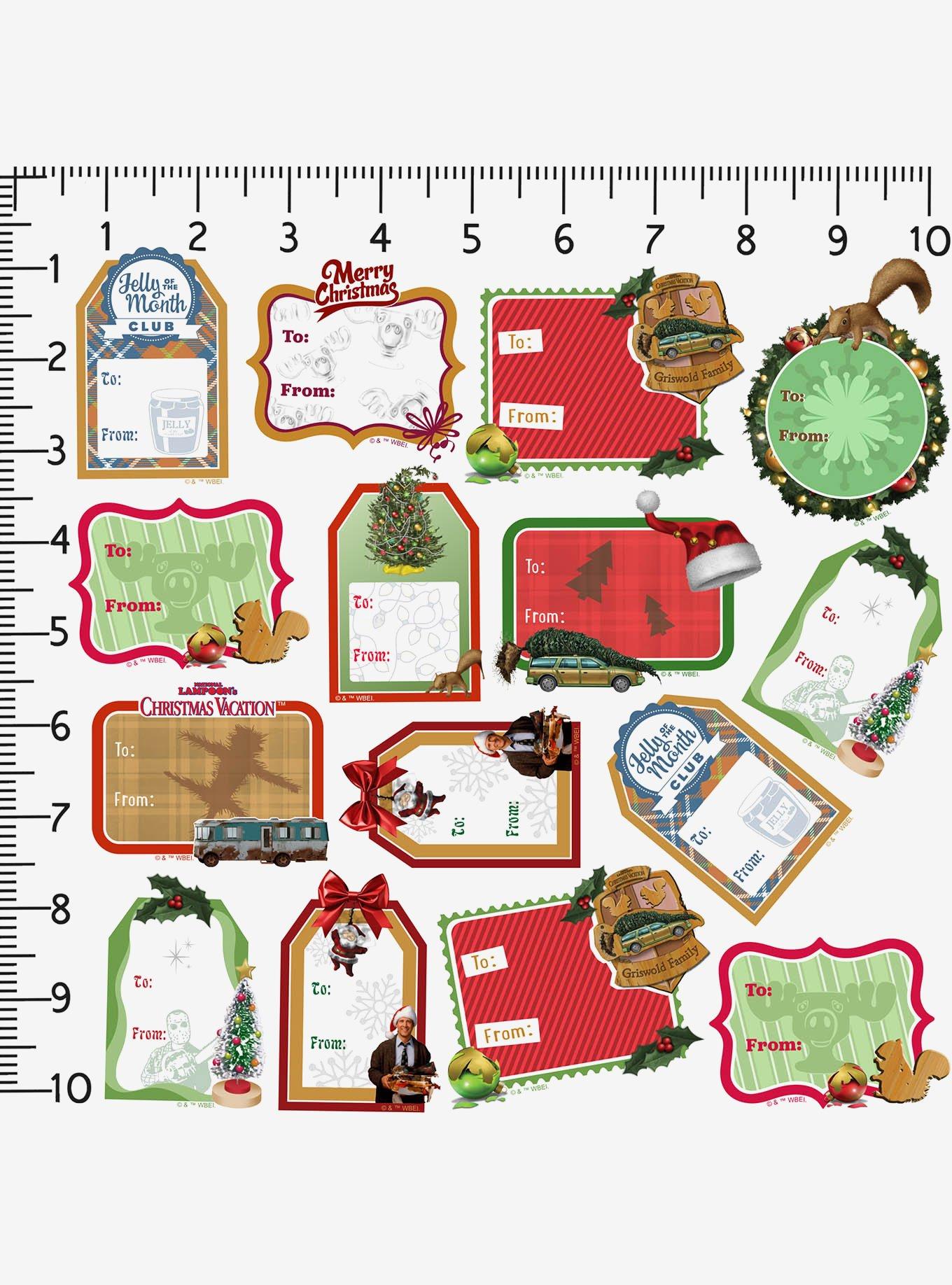 Christmas Vacation Holiday Labels Miscellaneous 100ct Sticker Pack, , alternate