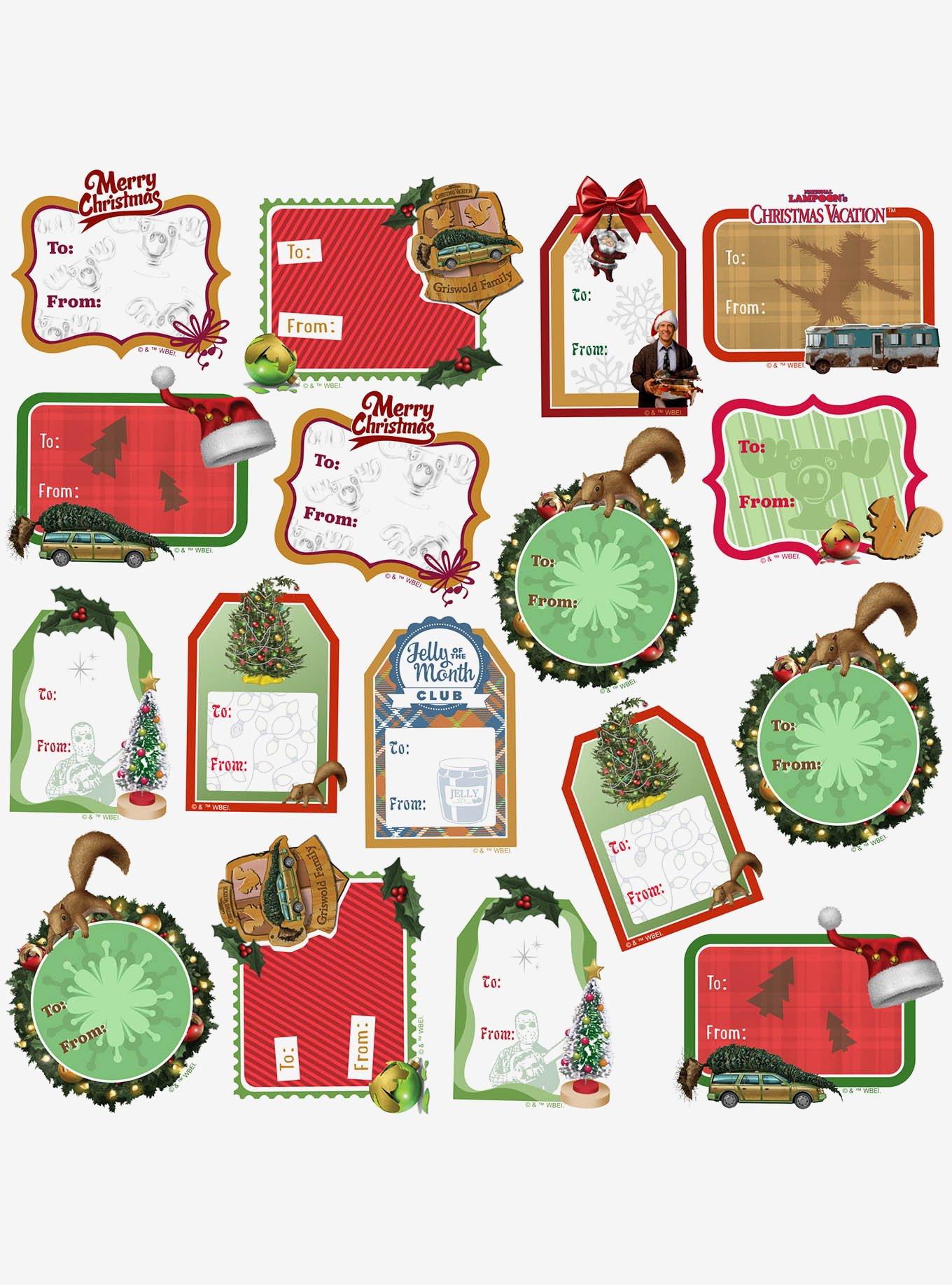 Christmas Vacation Holiday Labels Miscellaneous 100ct Sticker Pack