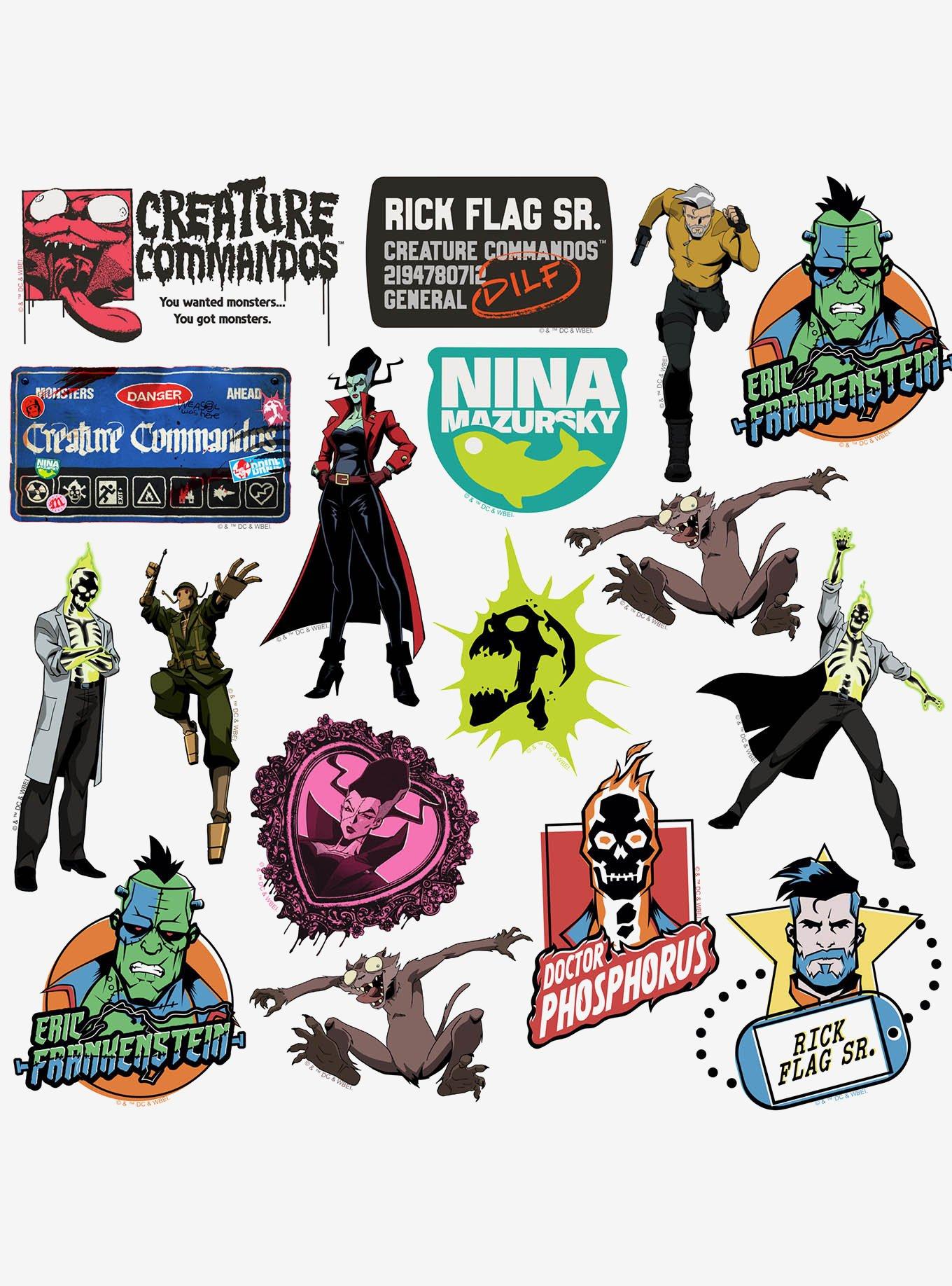 Creature Commandos: Animated Series Miscellaneous 100ct Sticker Pack, , alternate