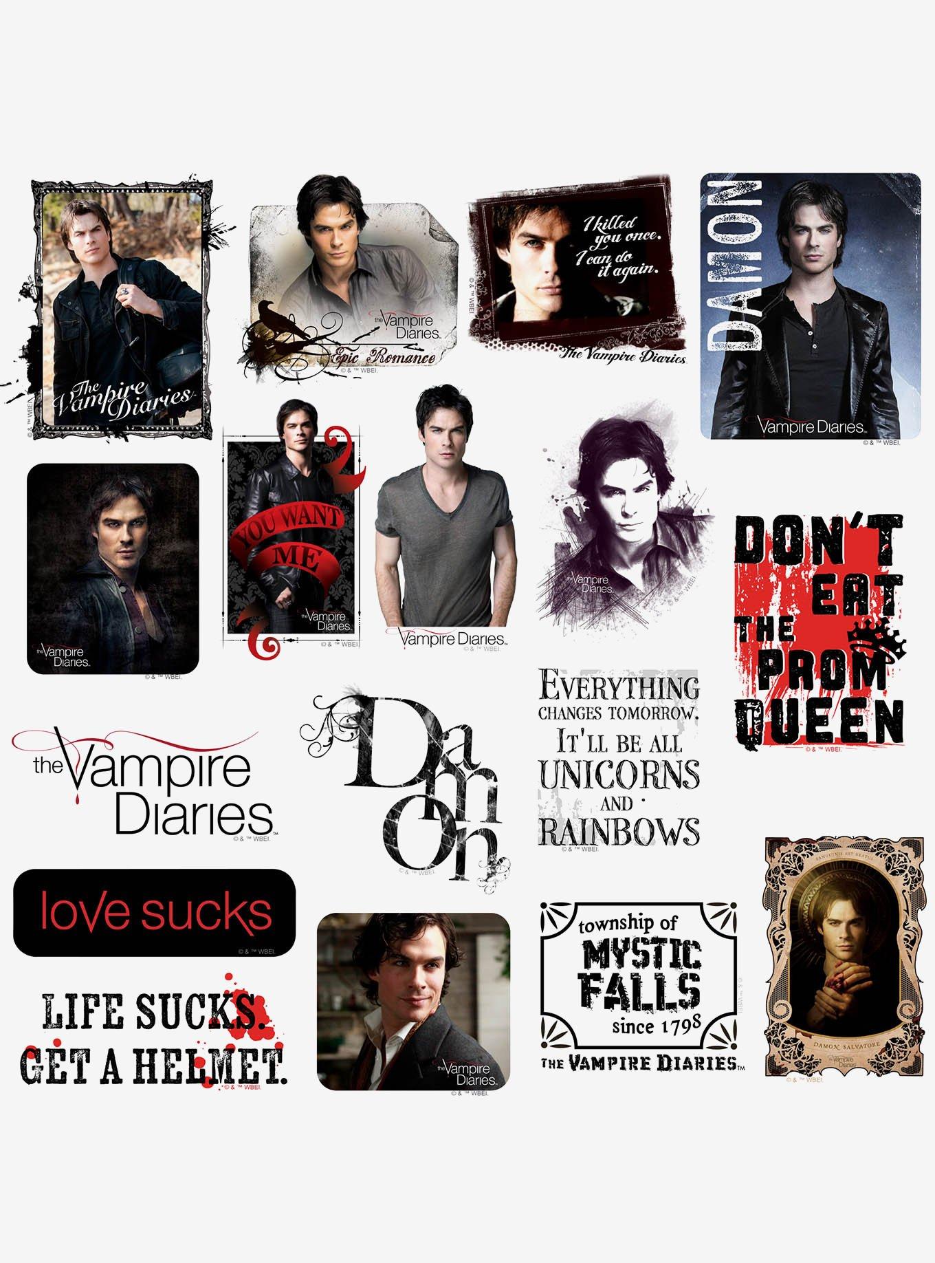 Vampire Diaries Damon Miscellaneous 100ct Sticker Pack