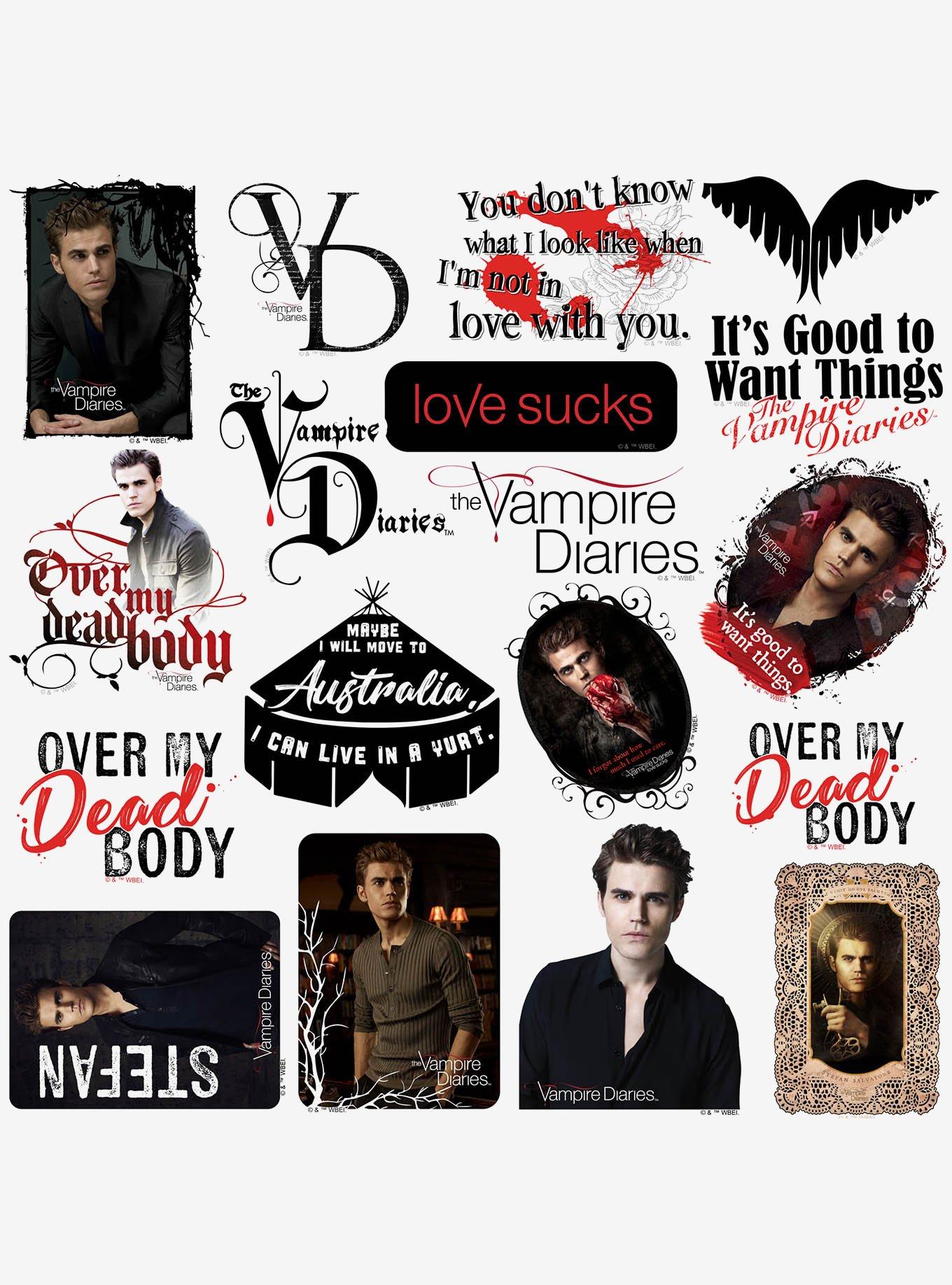 Vampire Diaries Stefan Miscellaneous 100ct Sticker Pack, , alternate