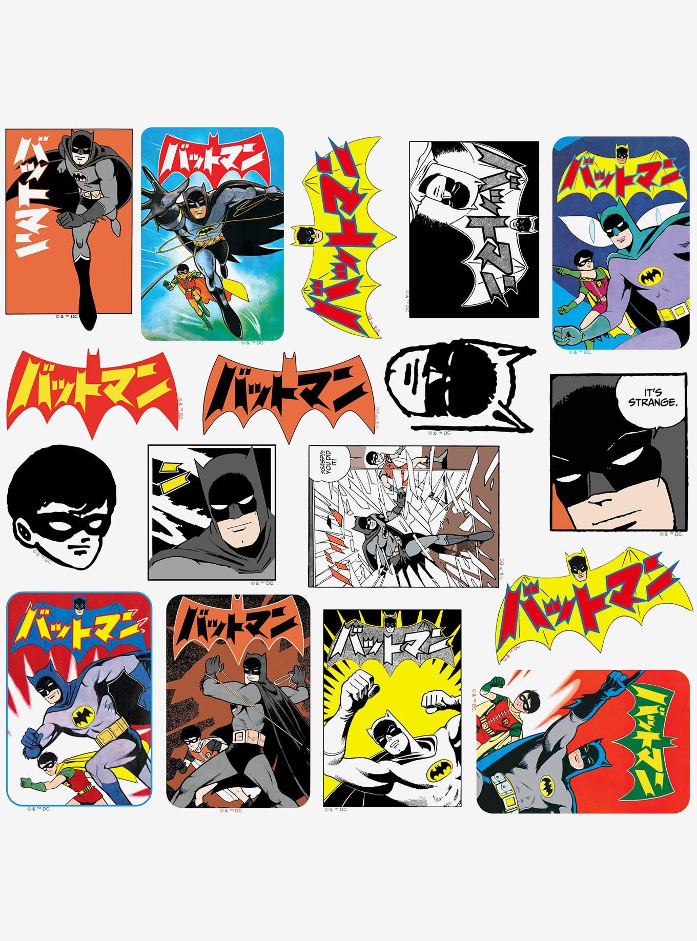 DC Comics Batman 85th Mashup and Robin Manga Classic Miscellaneous 100ct Sticker Pack