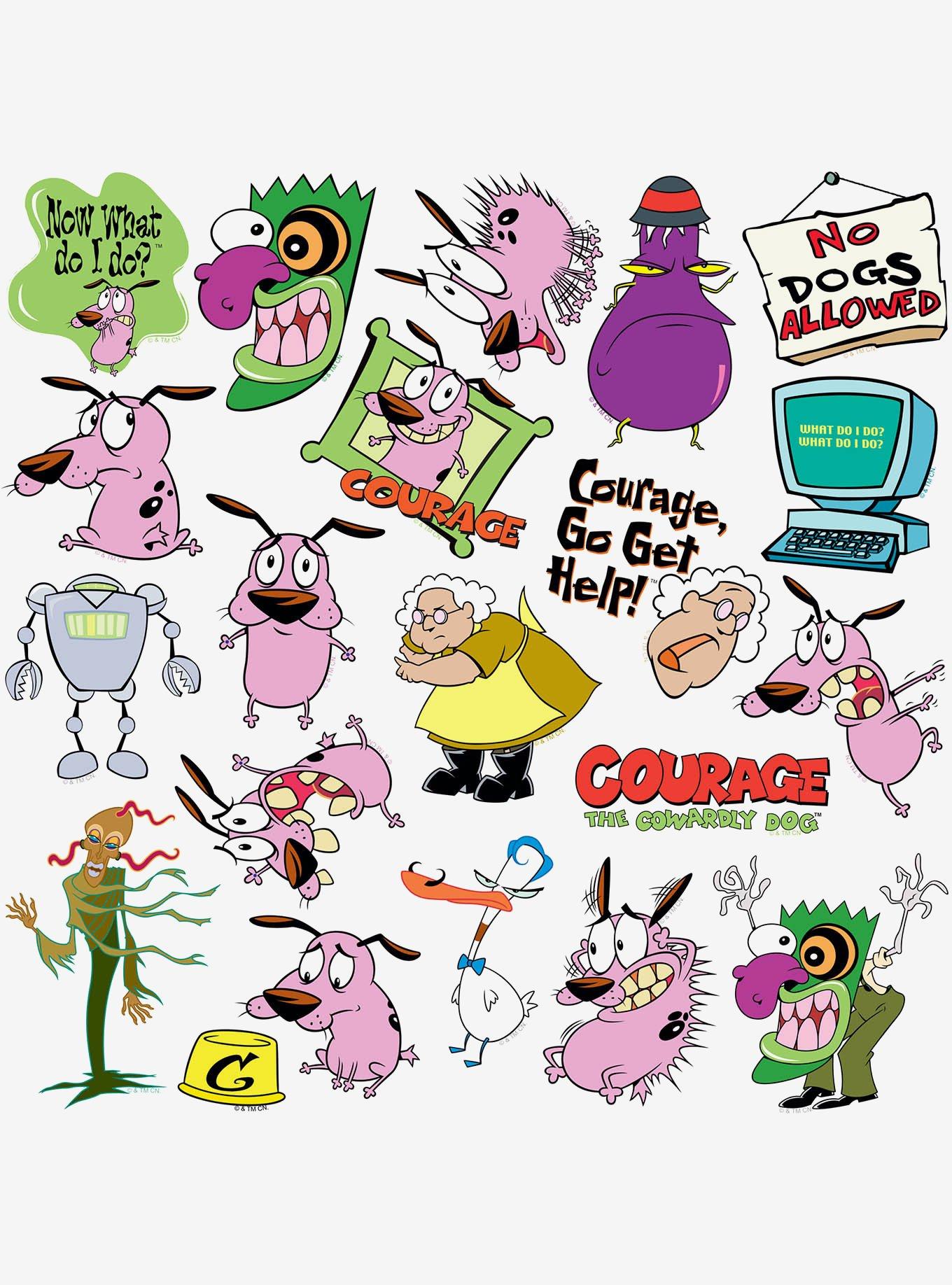 Courage The Cowardly Dog Miscellaneous 100ct Sticker Pack, , alternate