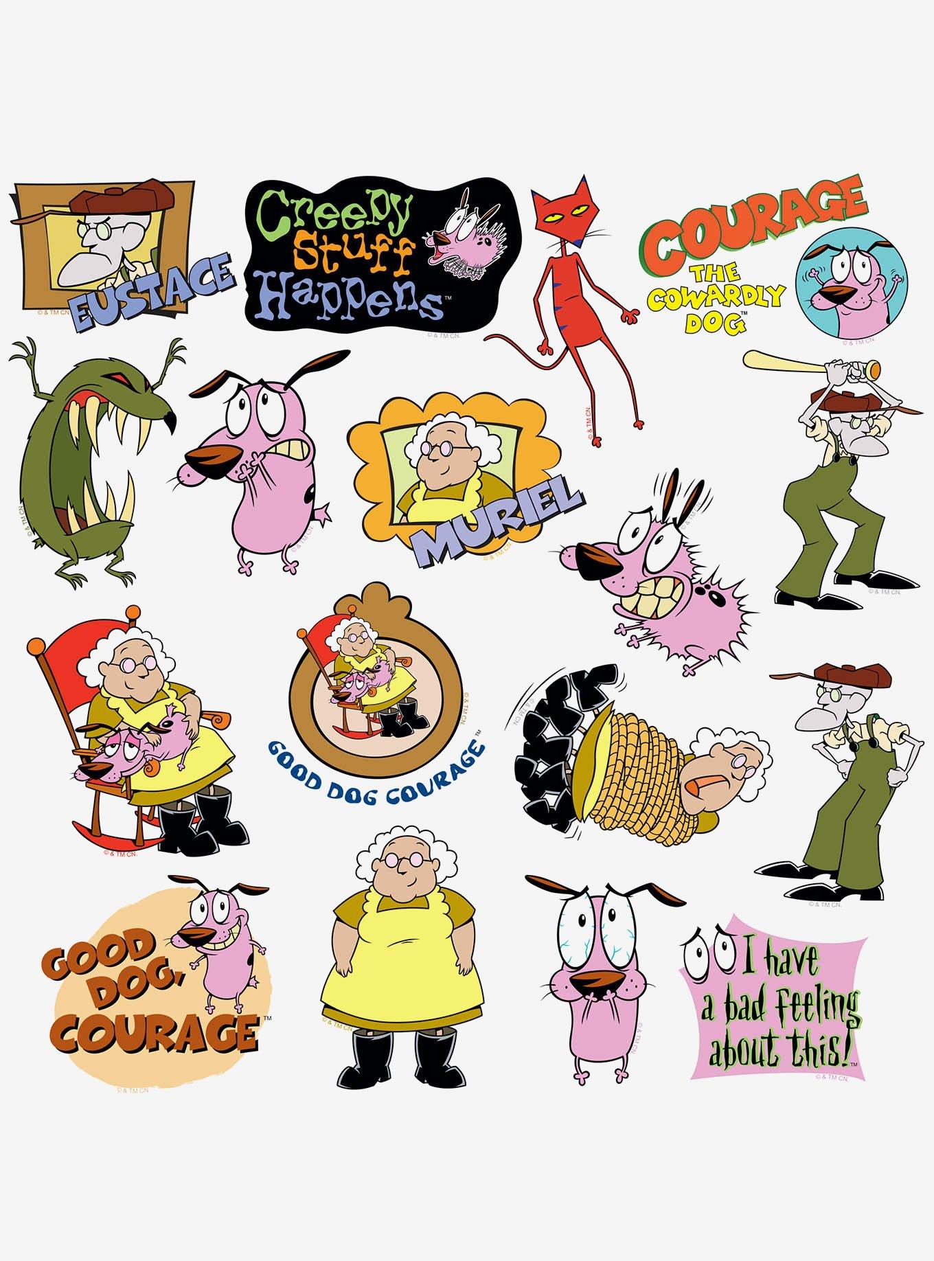 Courage The Cowardly Dog Miscellaneous 100ct Sticker Pack, , alternate