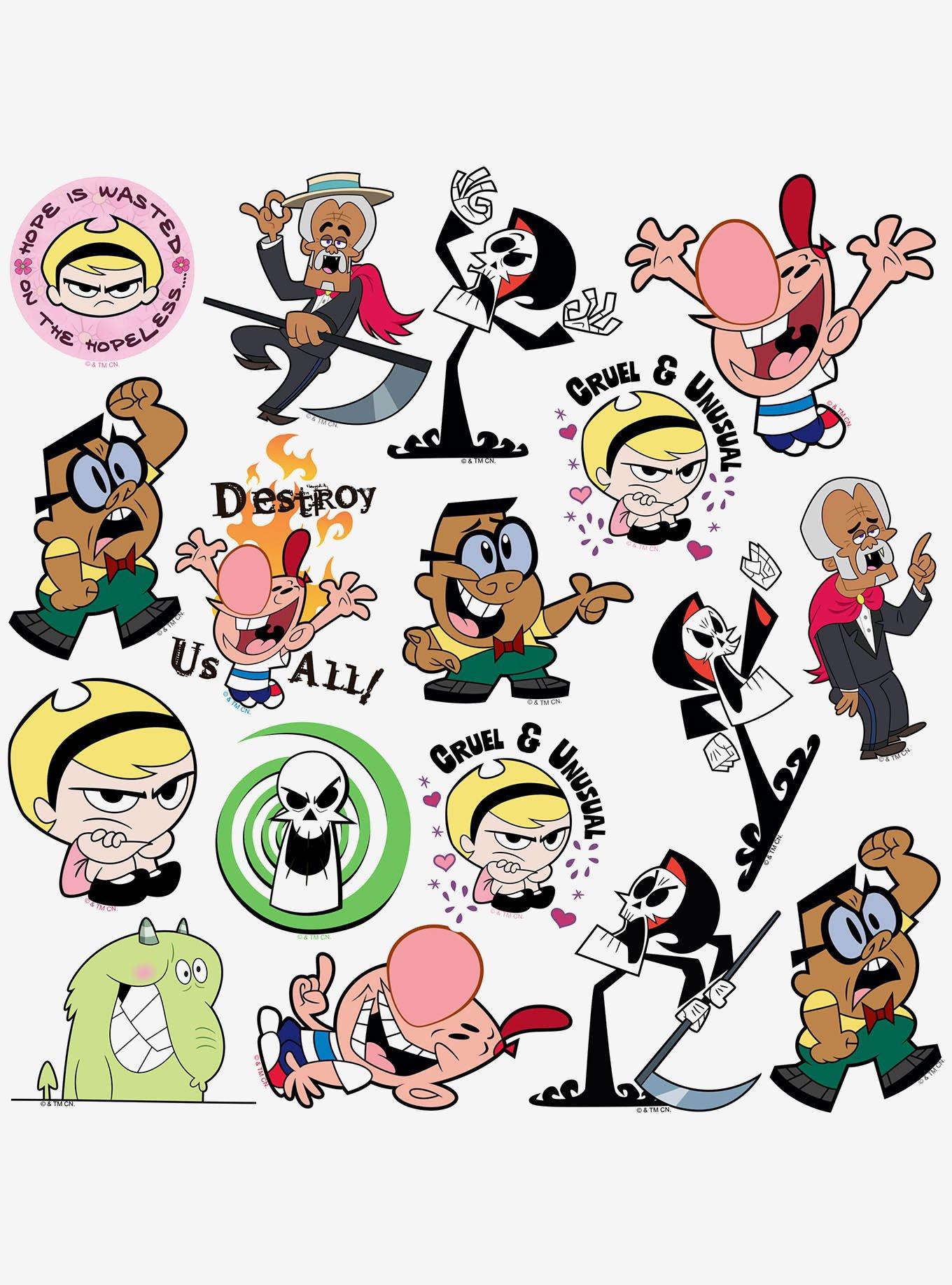 Grim Adventures of Billy Mandy Miscellaneous 100ct Sticker Pack