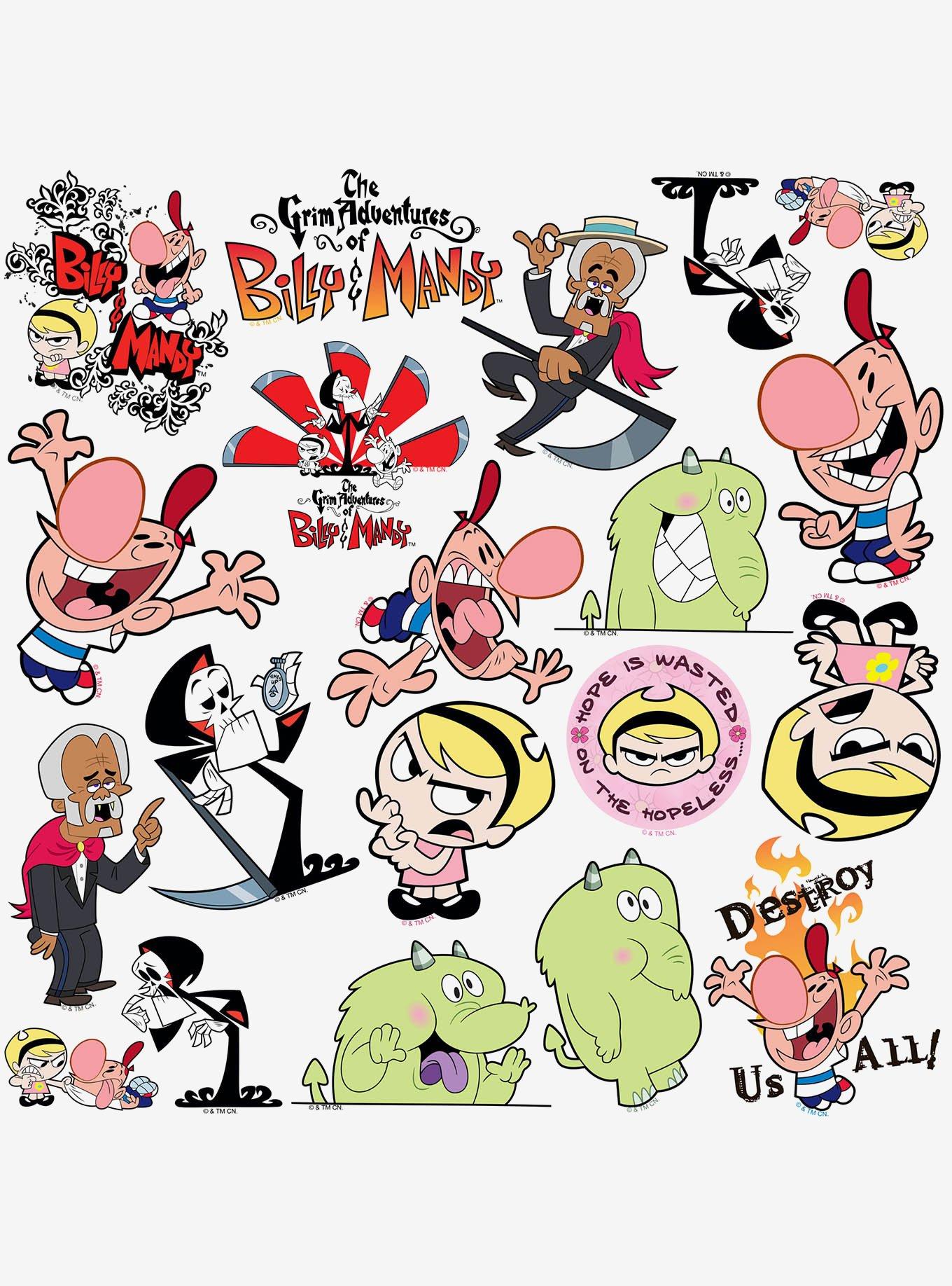 Grim Adventures of Billy Mandy Miscellaneous 100ct Sticker Pack, , alternate
