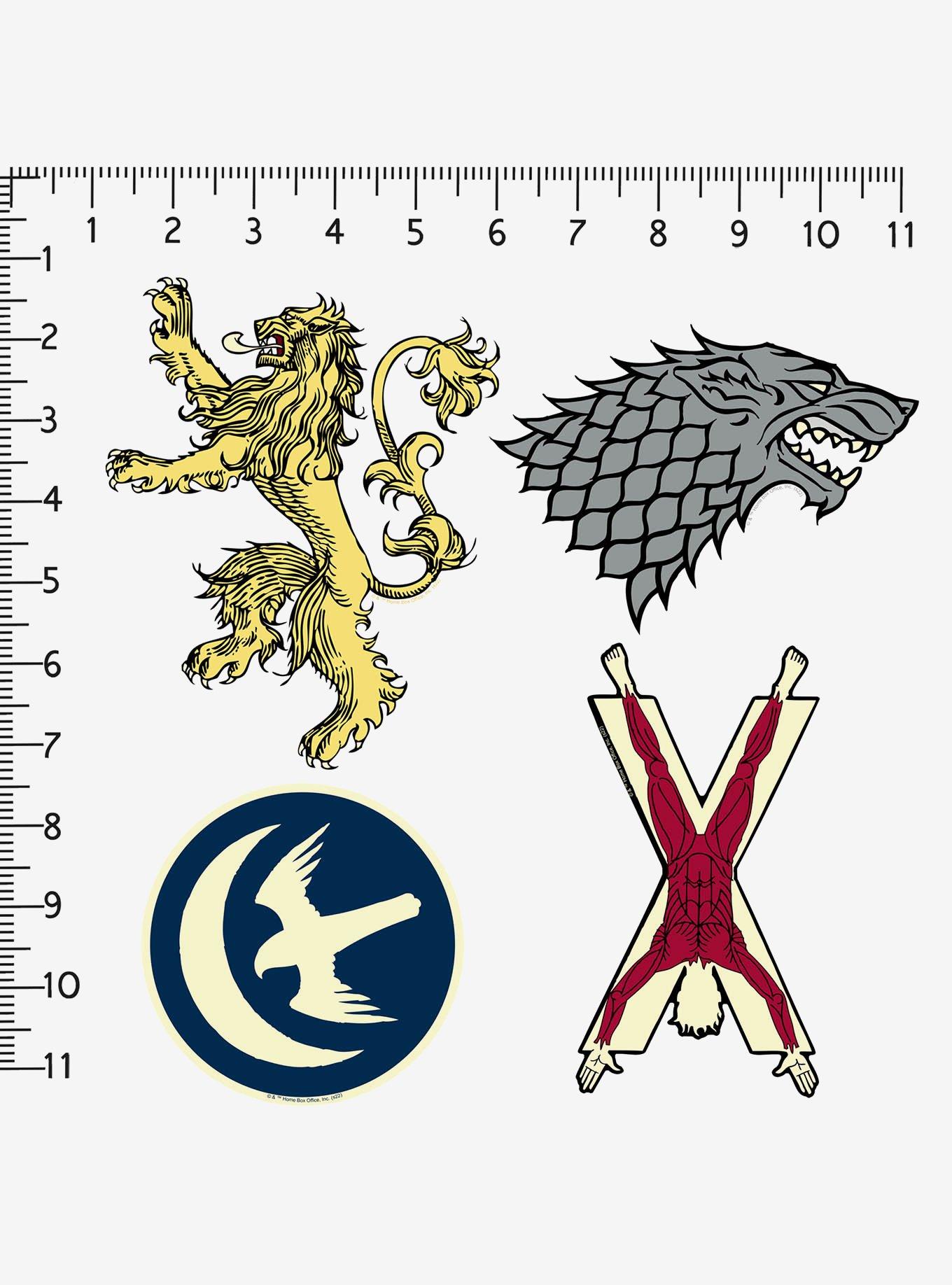 Game of Thrones Large House Miscellaneous 100ct Sticker Pack, , alternate