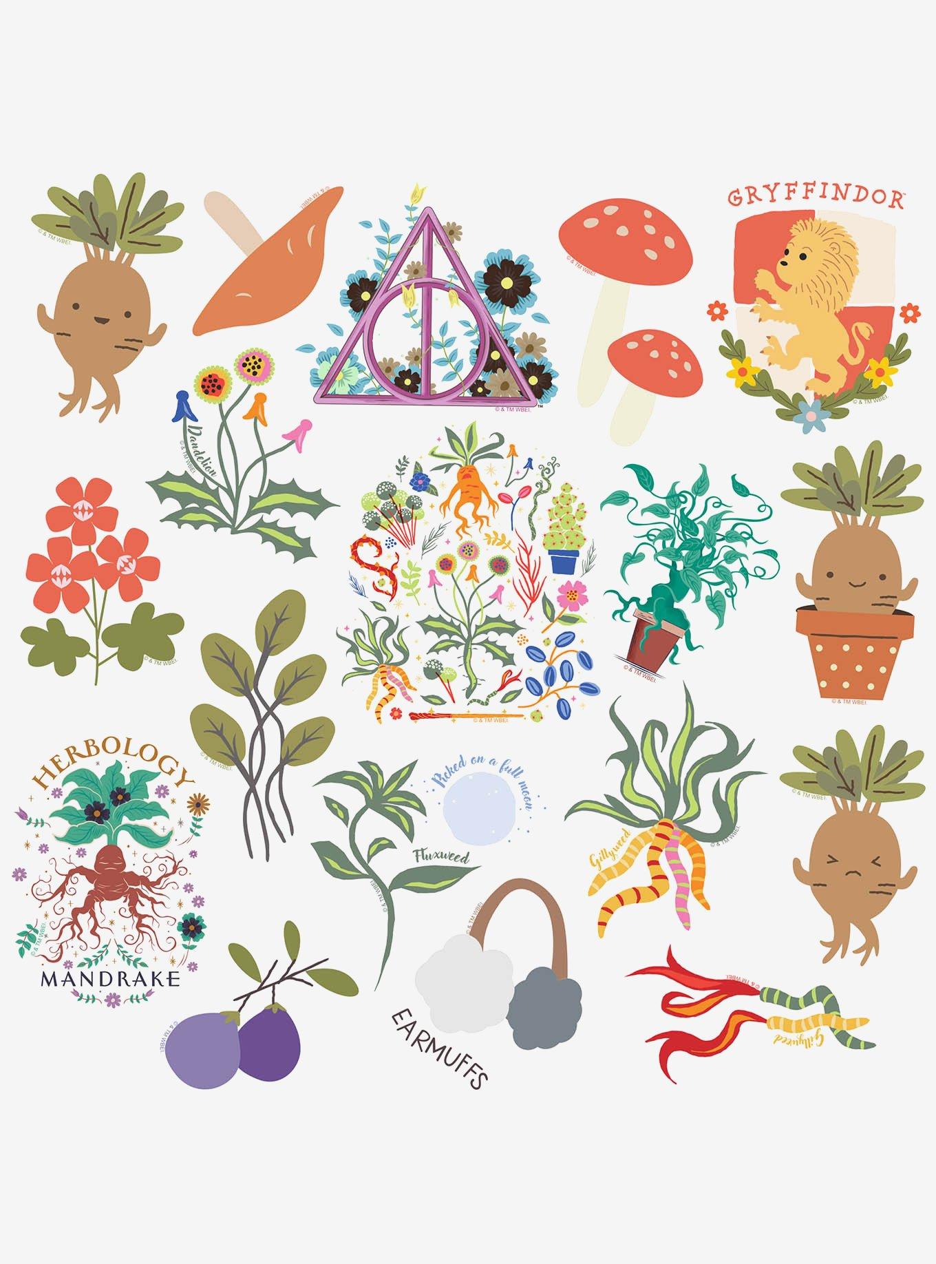 Harry Potter Whimsical Herbology Miscellaneous 100ct Sticker Pack, , alternate