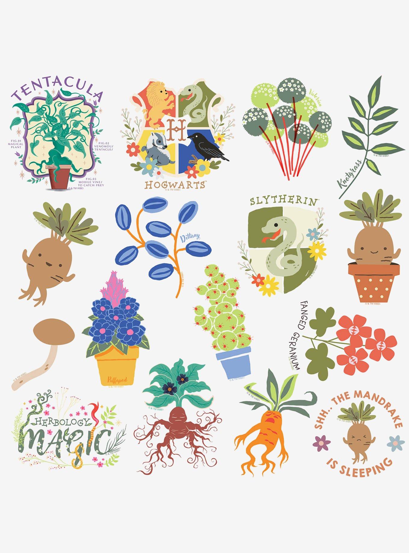 Harry Potter Whimsical Herbology Miscellaneous 100ct Sticker Pack, , alternate