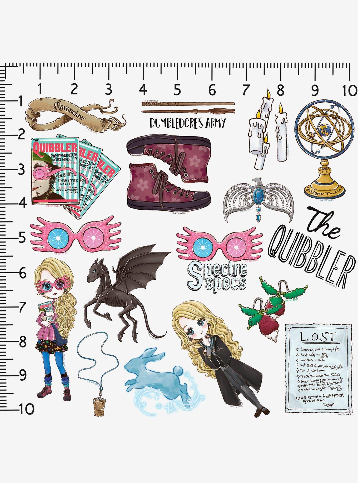 Harry Potter Chibi Luna Lovegood Collection Miscellaneous 100ct Sticker Pack