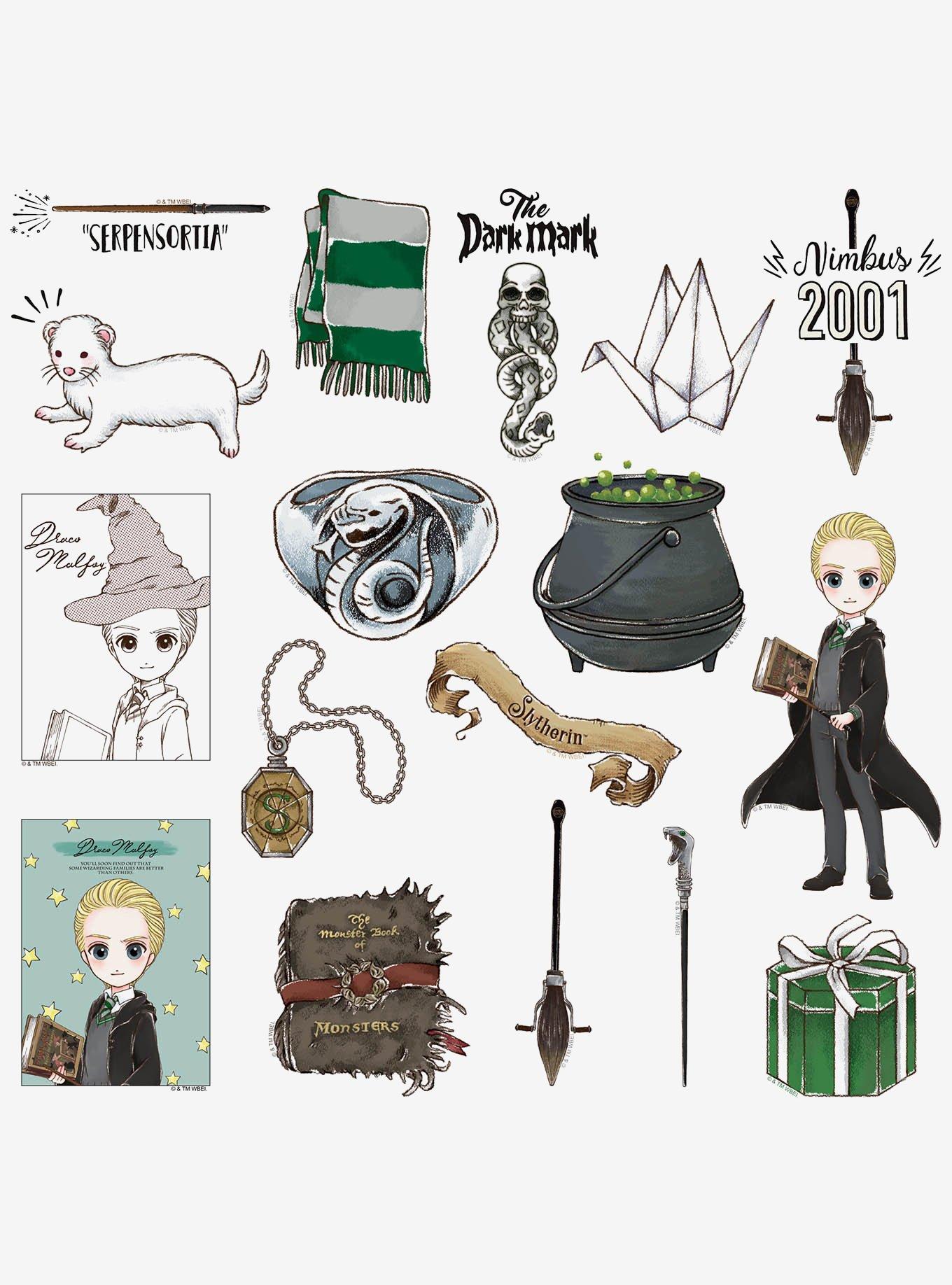 Harry Potter Chibi Draco Collection Miscellaneous 100ct Sticker Pack, , alternate