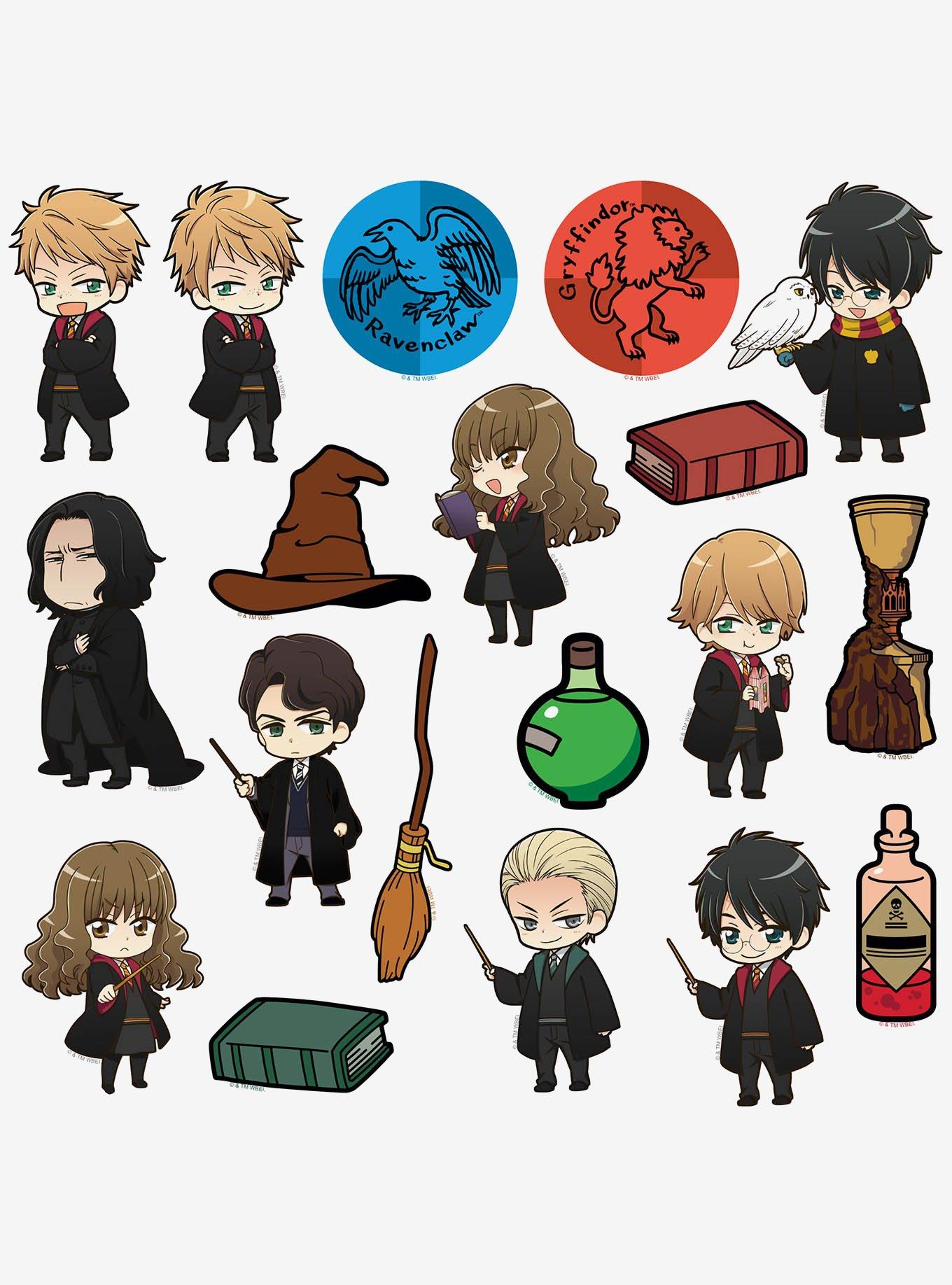 Harry Potter Chibi Anime Collection Miscellaneous 100ct Sticker Pack, , alternate
