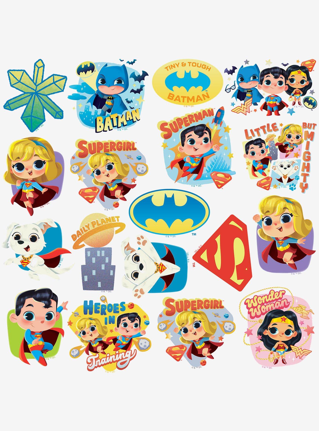 DC Comics Justice League Cuter Than Cute Miscellaneous 100ct Sticker Pack, , alternate