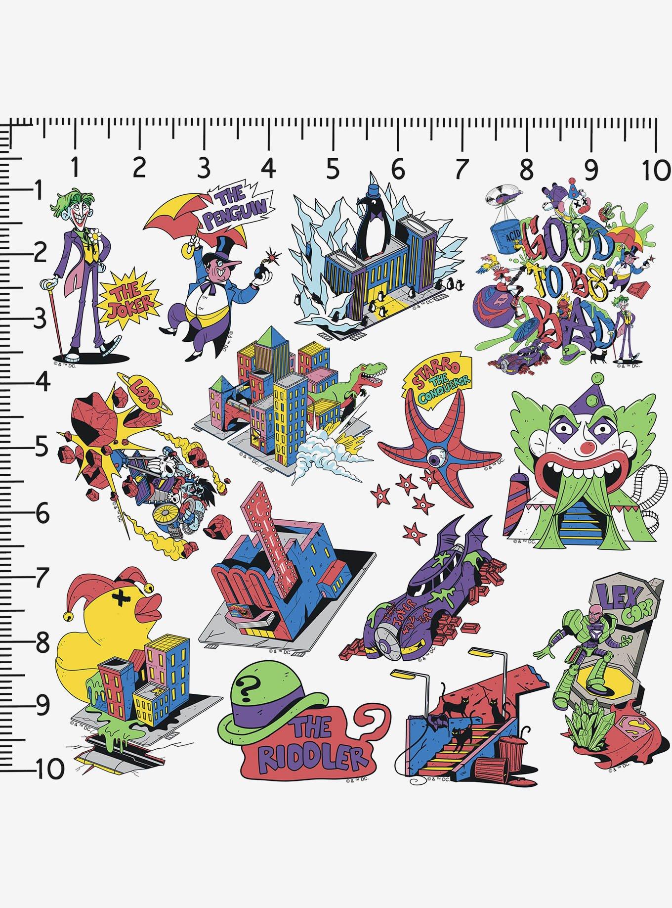 DC Comics Justice League Reimagined Villain Collection Miscellaneous 100ct Sticker Pack, , alternate