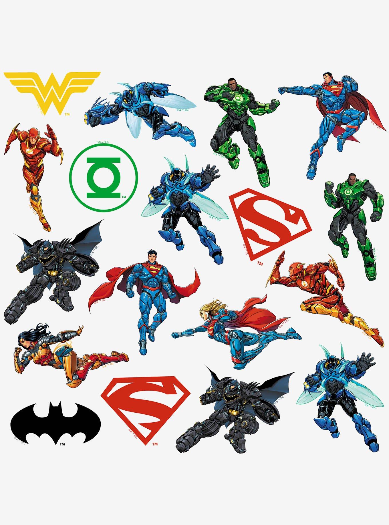 DC Comics Justice League Metal Force Miscellaneous 100ct Sticker Pack, , alternate