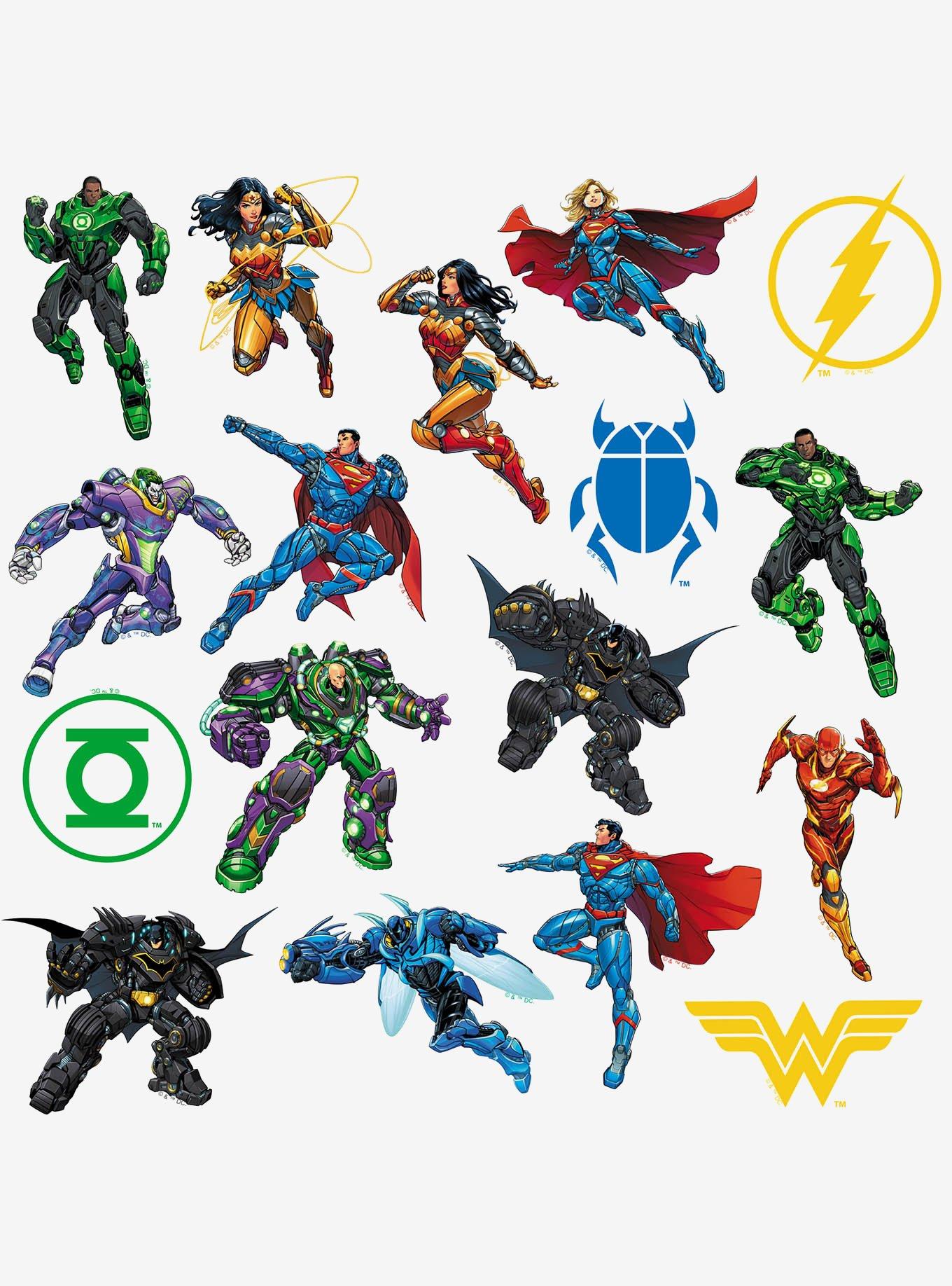 DC Comics Justice League Metal Force Miscellaneous 100ct Sticker Pack, , alternate