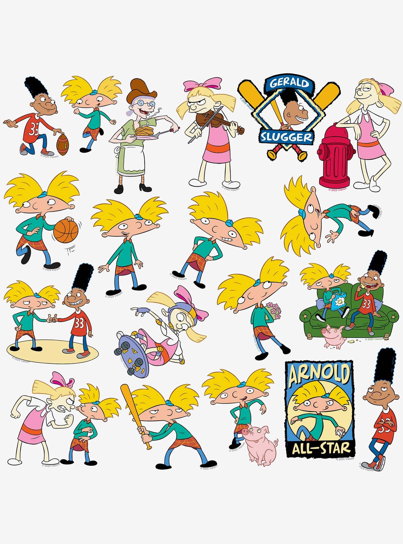 Hey Arnold Miscellaneous 100ct Sticker Pack, , alternate