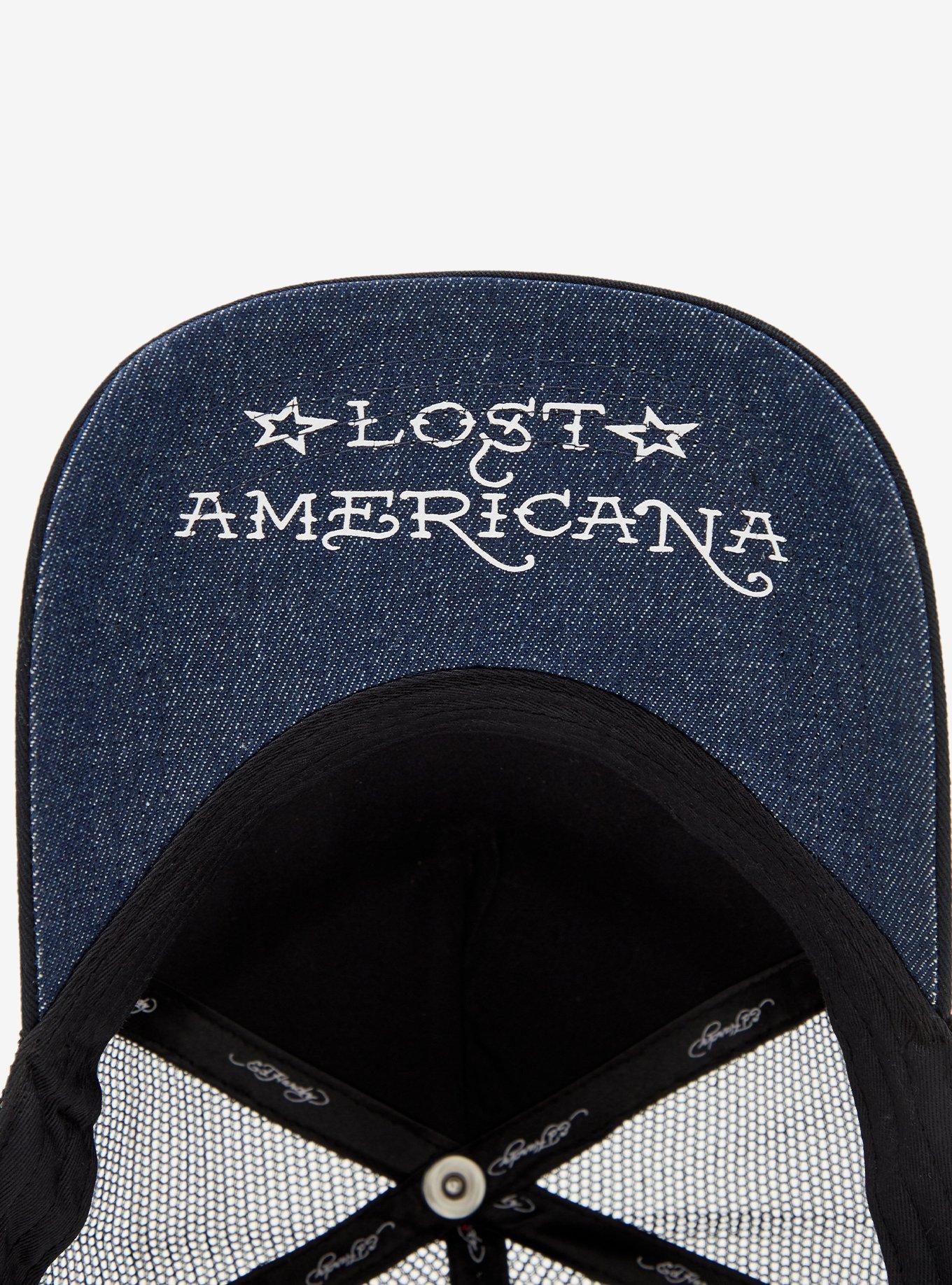 Ed Hardy X mgk Cards Rhinestone Trucker Hat, , alternate