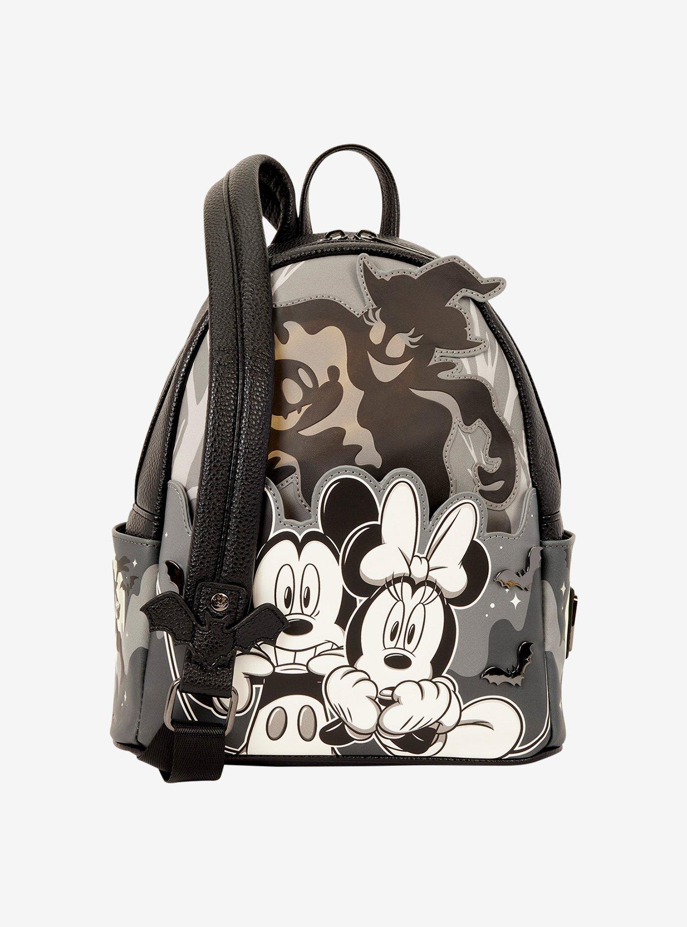 Loungefly Disney Mickey & Minnie Ghost Glow-in-the-Dark Mini Backpack, , alternate - view 3