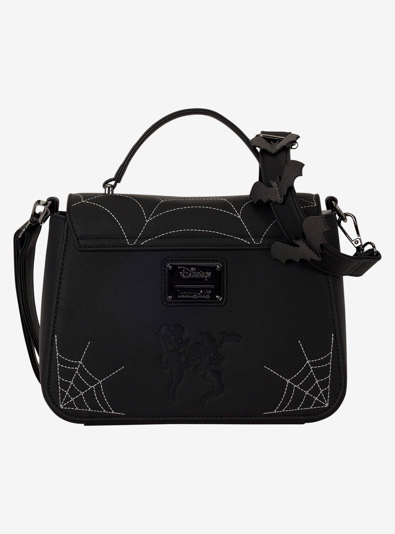 Loungefly Disney Mickey & Minnie Spiderweb & Bats Crossbody Bag, , alternate - view 3