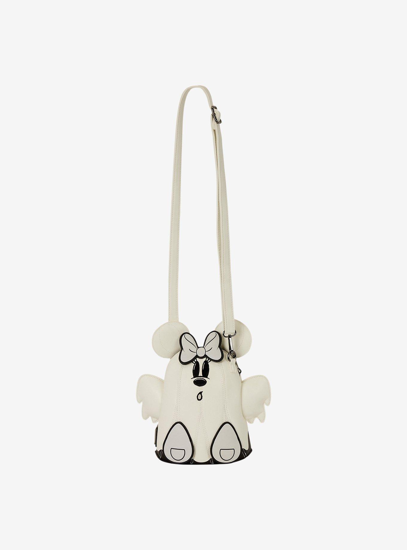 Loungefly Disney Mickey & Minnie Ghost Glow-in-the-Dark Figural Crossbody Bag, , alternate - view 4