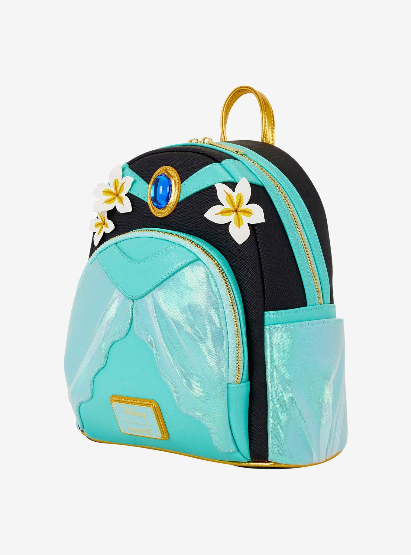 Loungefly Disney Princess Jasmine Glitter Figural Mini Backpack, , alternate - view 3