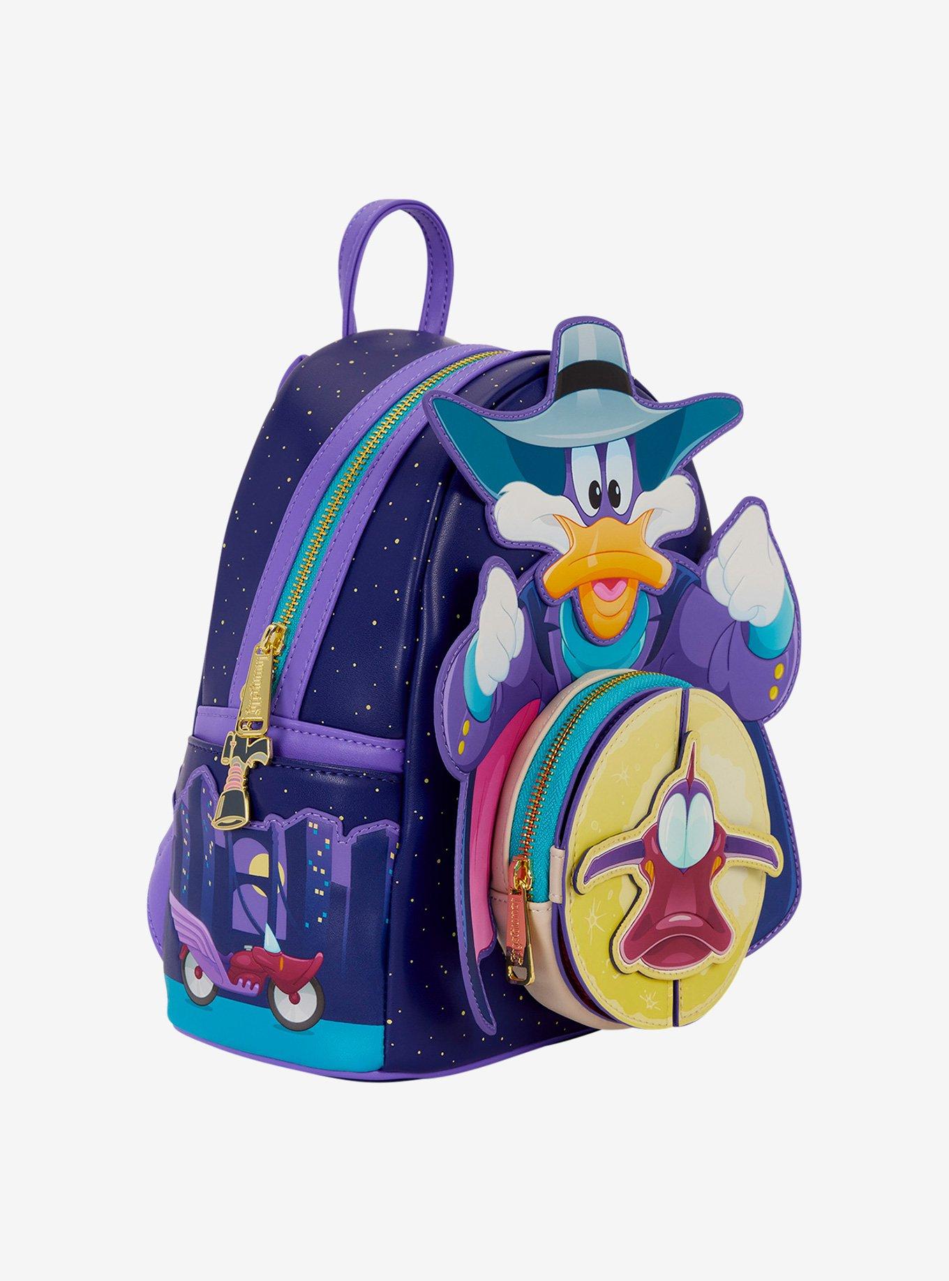 Loungefly Disney Darkwing Duck Glow-in-the-Dark Mini Backpack, , alternate - view 3