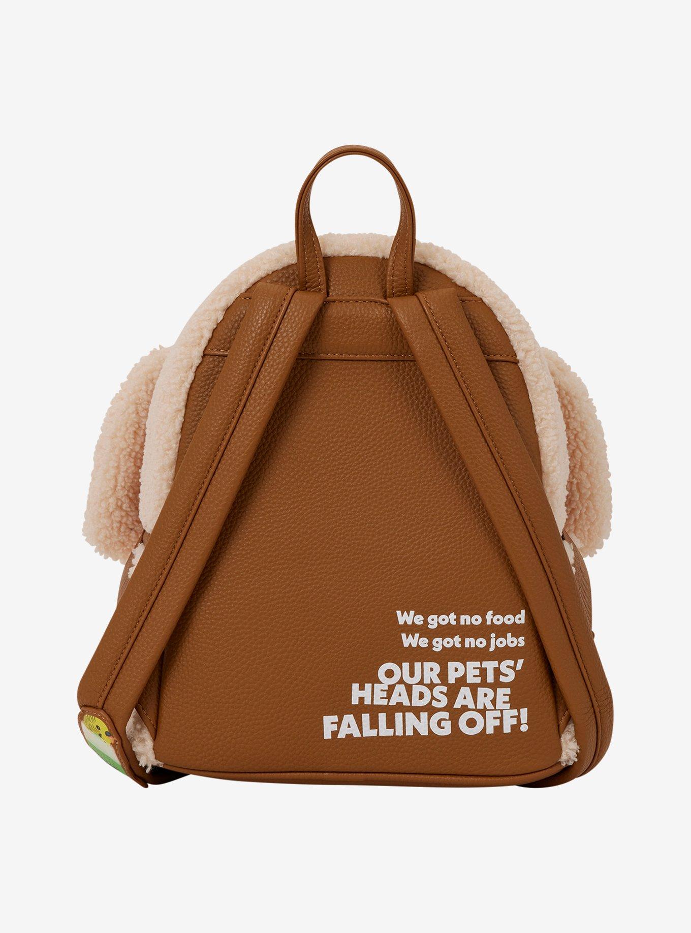 Loungefly Dumb & Dumber Mutts Cutts Van Plush Glow-in-the-Dark Mini Backpack, , alternate - view 4